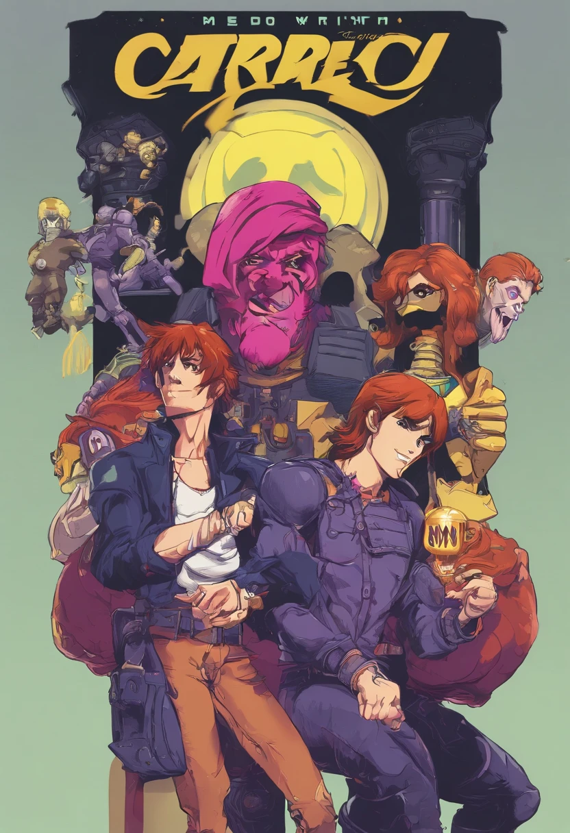 Personagem do jogo O Rei dos Lutadores, Iori Yagami. Um homem vestindo roupas pretas e brancas rasgadas, red hair, short hair, Cabelos lisos,, cabelo com franja na frente dos olhos, ((Magia do Fogo Roxo)), Looking at the Viewer, (((pose with interaction and support each other [carro preto no fundo|em um objeto em segundo plano]))), laboratory background, com experimentos, machines, Windows, ((corpo inteiro):1.5) , 16k, UHD, best possible quality, ultra detalhado, best possible resolution, Motor Unreal 5, fotografia profissional, Dedos bem detalhados, Very detailed hand, perfeito_Hands, perfeito, GoodHands-beta2, Furtastic_Detailer, ((O Rei dos Combatentes) )