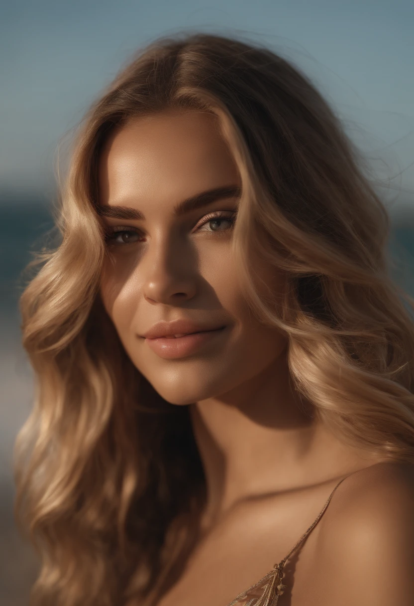 RAW, analog, Nikon Z 85mm,((best quality)), ((masterpiece)), ((realistic)),vintage image, gorgeous russian woman, blond, 22 year old, posing on a beach wearing lingerie, wearing lingerie petite, smile with teeth showing, ((small breasts)), intricate details, highly detailed, sharp focus, professional, 4k, god rays, hand model, stunning brown eyes, petite, highres, detailed facial features, high detail, sharp focus, smooth, extremely detailed, photo_\(ultra\), photorealistic, realistic, post-processing, max detail, roughness, real life, ultra realistic, photorealism, 8k uhd, SEMI-SILHOUETTE light, slavic face, long blon hair, beautiful hair, characterful face