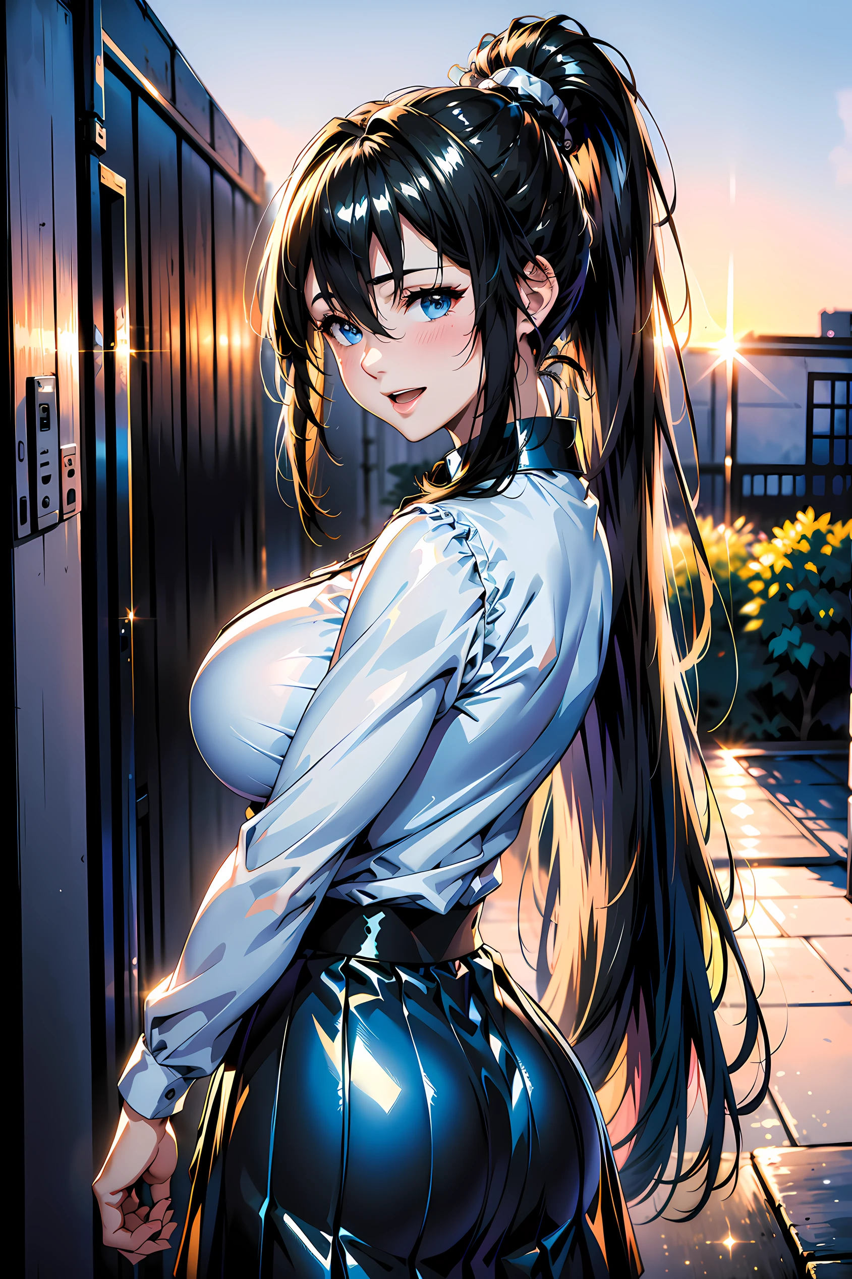 (highest quality:1.4)、High resolution、Detailed Background、(Beautiful face in every detail:1.4)、Anatomically correct、Detailed facial expression、Beautiful, smooth skin、Beautiful  girl、(Huge breasts:1.4)、Realistic、Perfect body line、Attractive ass、 white thin rubber suit、Zipper fully open and chest flapping、Sleeveless、Accentuate your cleavage、Highlight your nipples、Cowboy Shot、 Low-angle close-up highlighting the lower body、Super close-up shot from directly below、Sexy High Leg、Super-detailed rubber suit、Show me your armpity clothes get wet and become transparent、Clothes are wet and see-through、Camel Toe、Look at me with a big smile、Browsing Caution