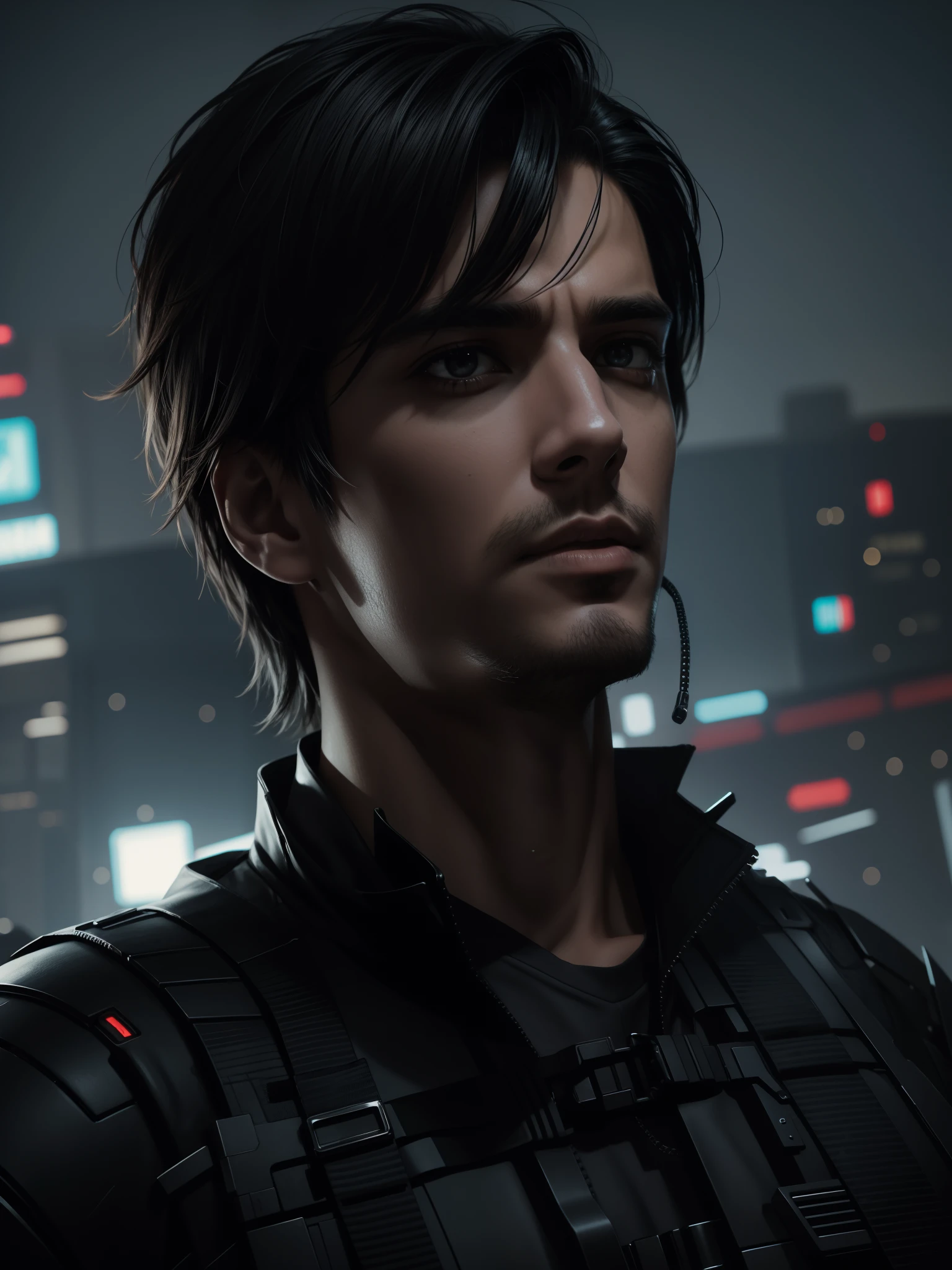 Change background cyberpunk handsome boy realistic face 8k ultra realistic