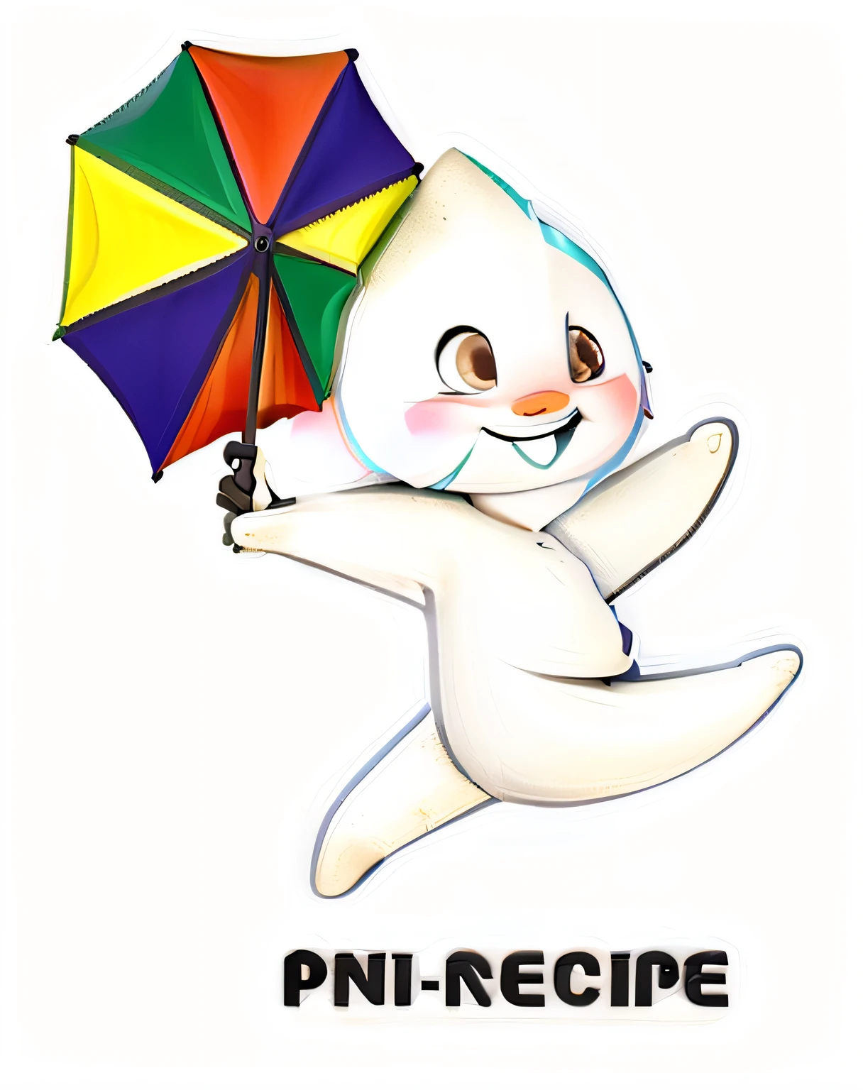 a close-up of a cartoon character holding an umbrella, P. j. n, advert logo, chovendo!!!, em Nil Gleyen, Repin, .PGG, chovendo!, chovendo!!, umbrella, pyromallis nekro rene margitte, Prevision of time, Chuva!!!!, imagem desenhada, resistance |, Naturista, logotipo