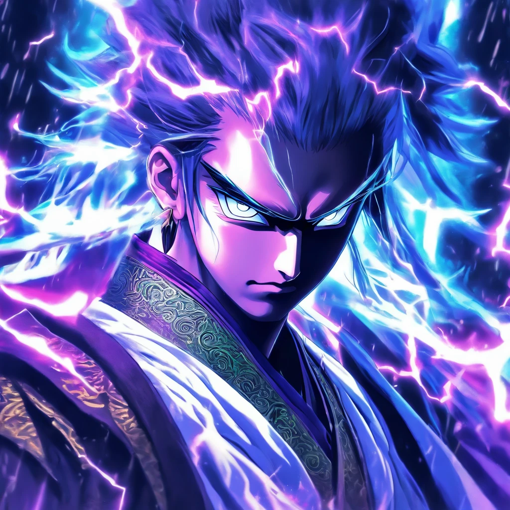 ((master part))，(best quality))，Vista distante，Perimeter lightning，Chuva de Espada，A young Taoist priest，Sistema de Espada Infinita，efeitos de brilho，hyper-realistic，Ultra foto realsisim，Chinese black and white ink style，O roxo，Discoloration，Mancha，tinta，8k，super-fino，alta qulidade，Renderizador OC