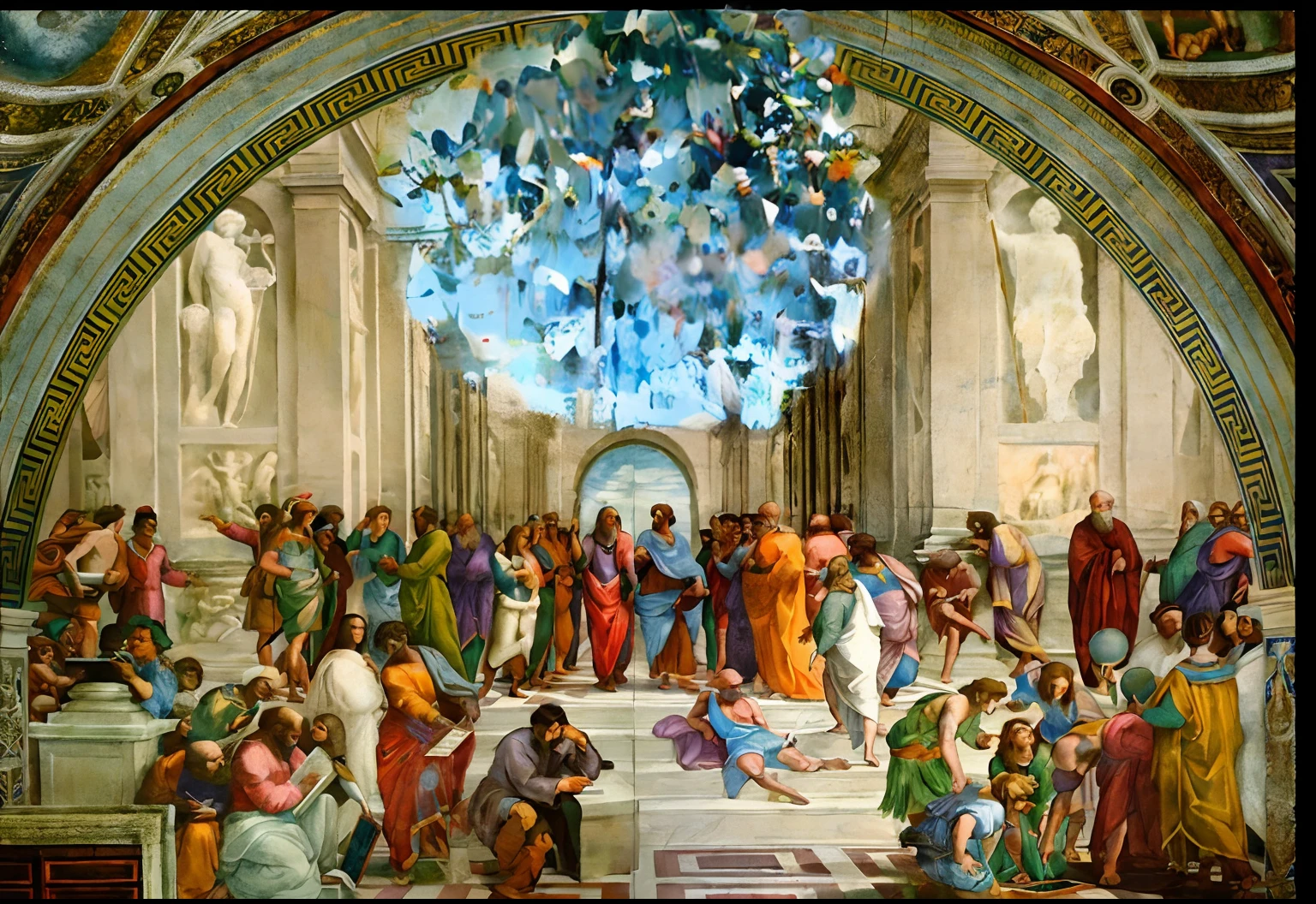 Repinte com uma imagem ultrarrealista do planeta saturno