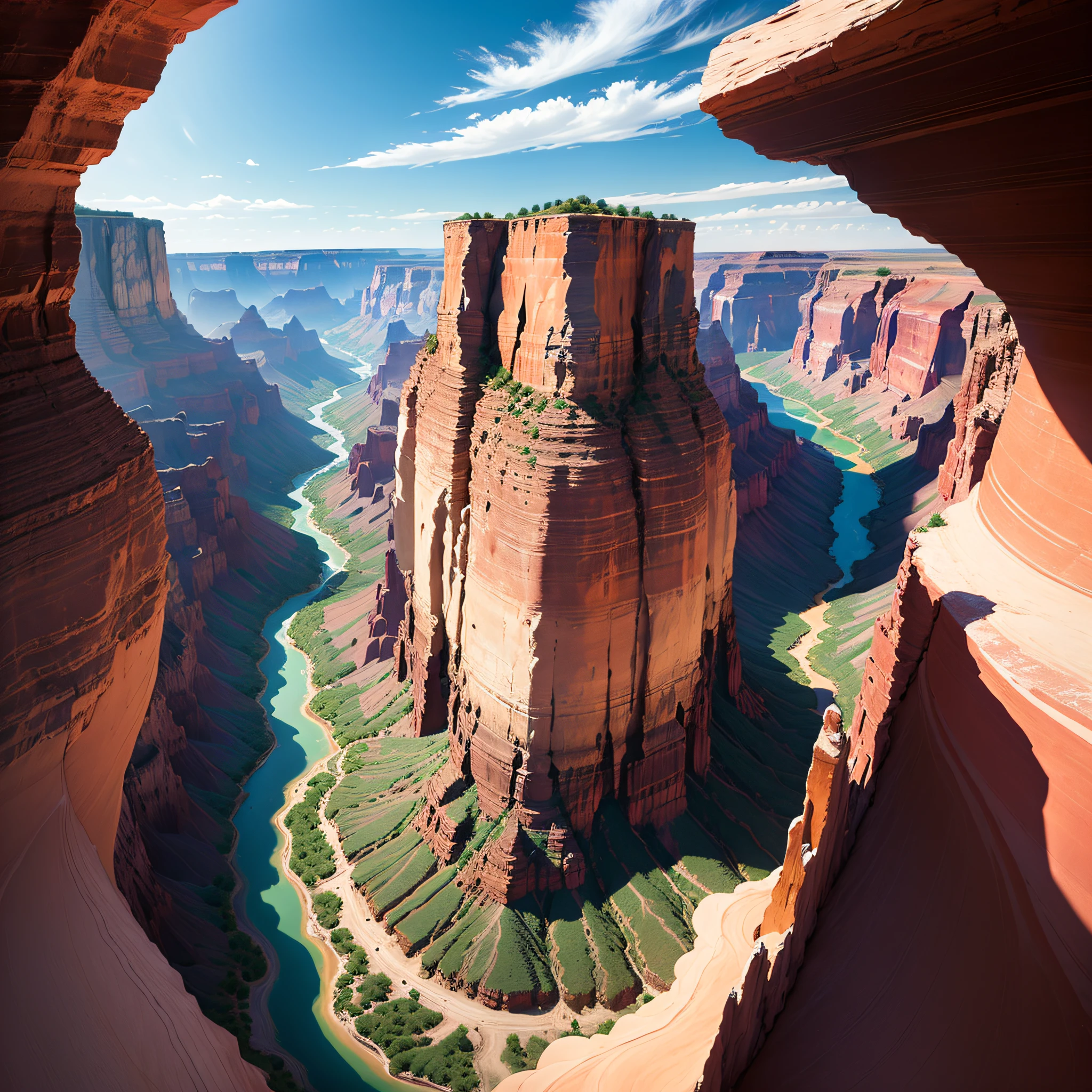 Canyons and Gorges: The Grand Canyon in the USA, Antelope Canyon, and the Tara River Canyon in Montenegro present breathtaking geological formations with intricate layers and stunning colors.