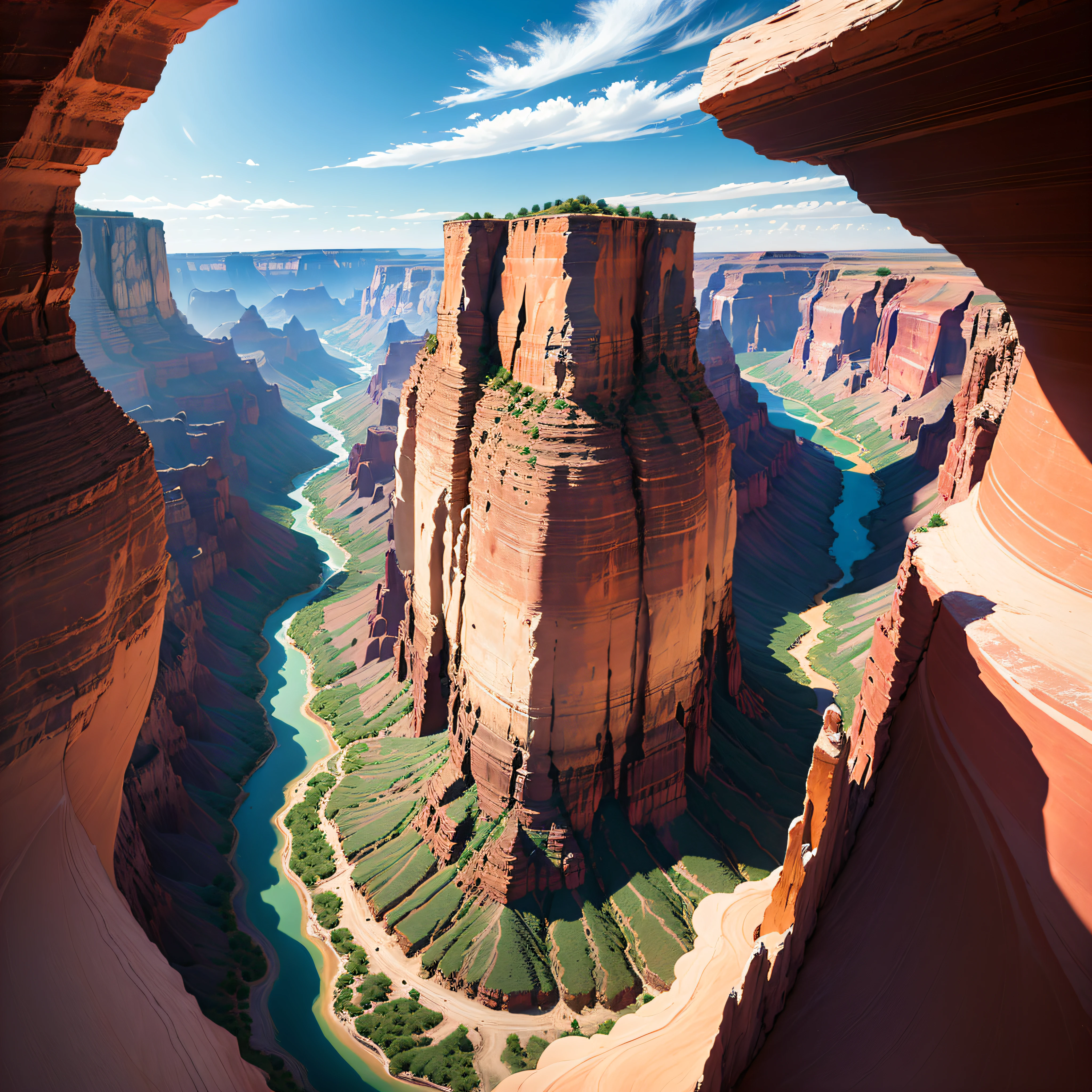 Canyons and Gorges: The Grand Canyon in the USA, Antelope Canyon, and the Tara River Canyon in Montenegro present breathtaking geological formations with intricate layers and stunning colors.