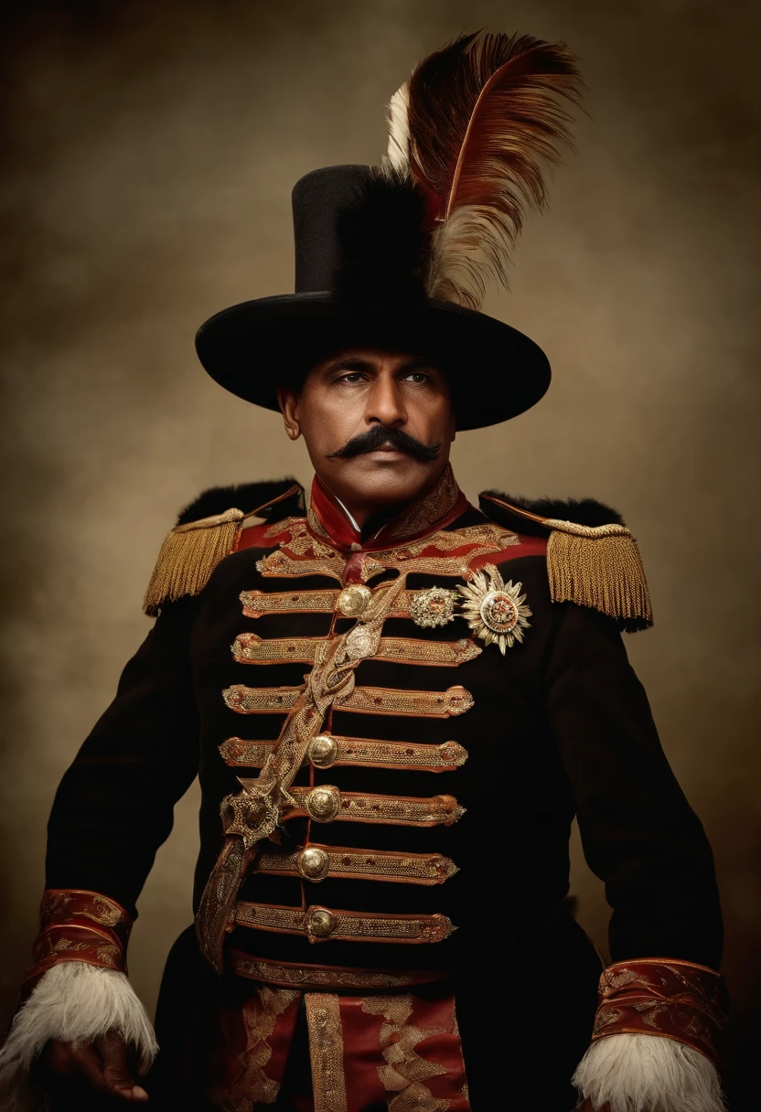Man of the time of the northeastern cangaço, roupas de cangaceiro, cangaceiro hat, type Virgulino Ferreira Lampião.coletes, broches, cartucheiras e embornais bordados, hat of the king of cangaço, com estrelas de couro,