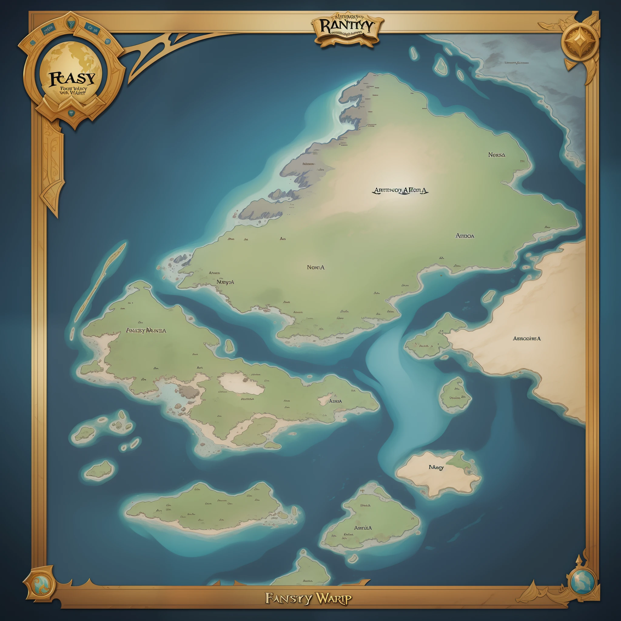 Fantasy World Map