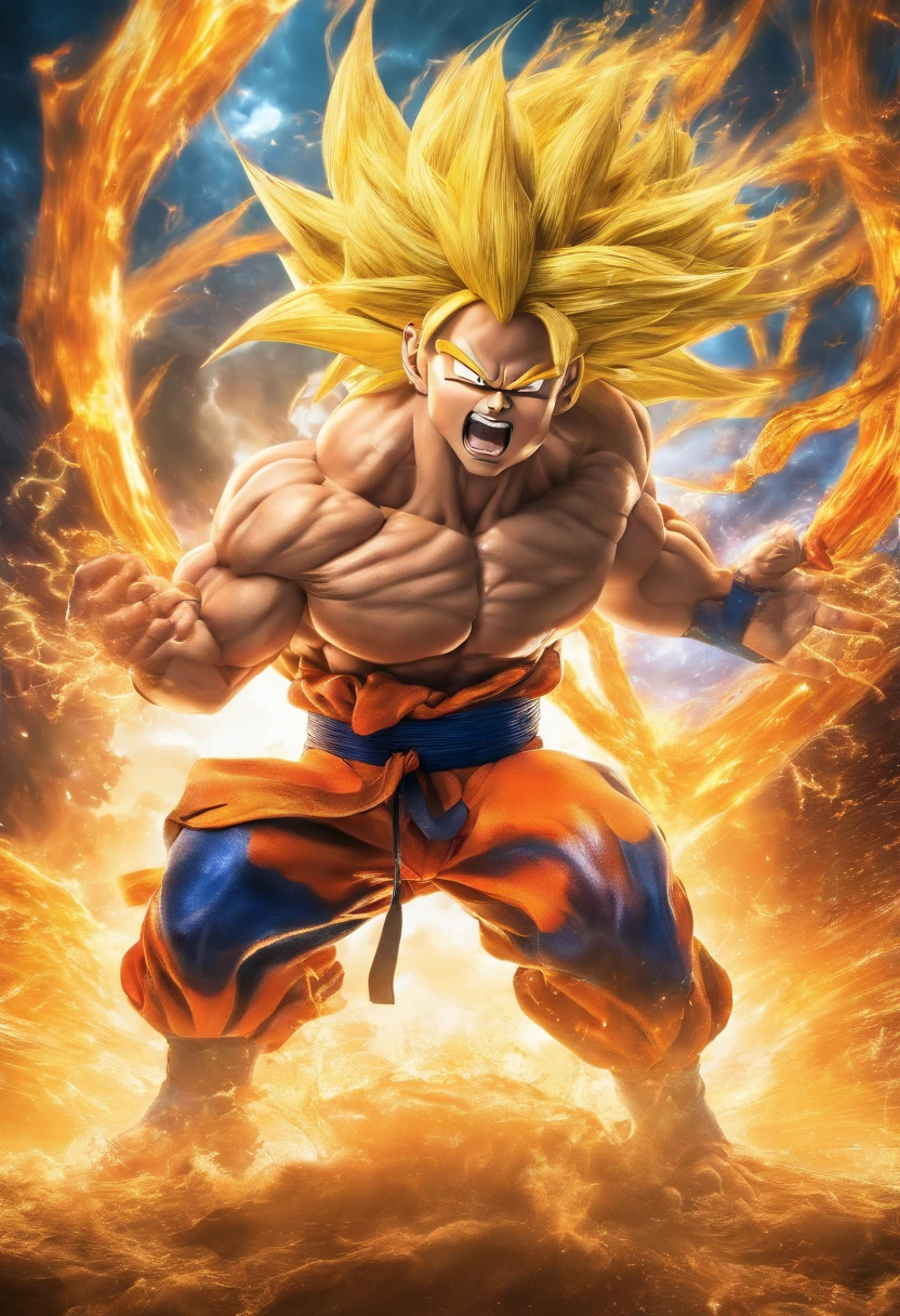 Cheeto going super saiyan
