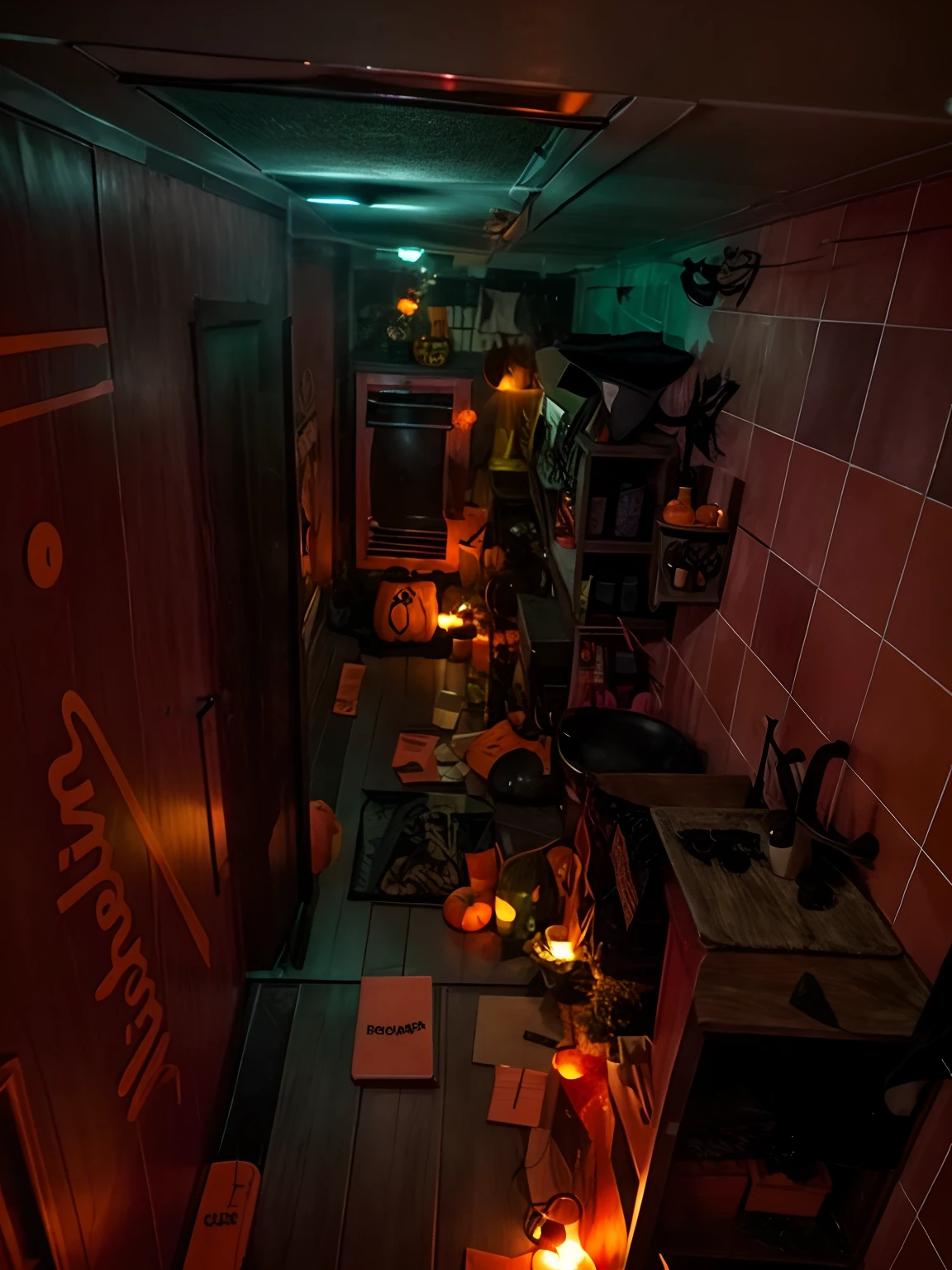 deixar esta imagem com aspecto mais dark, Halloween-themed