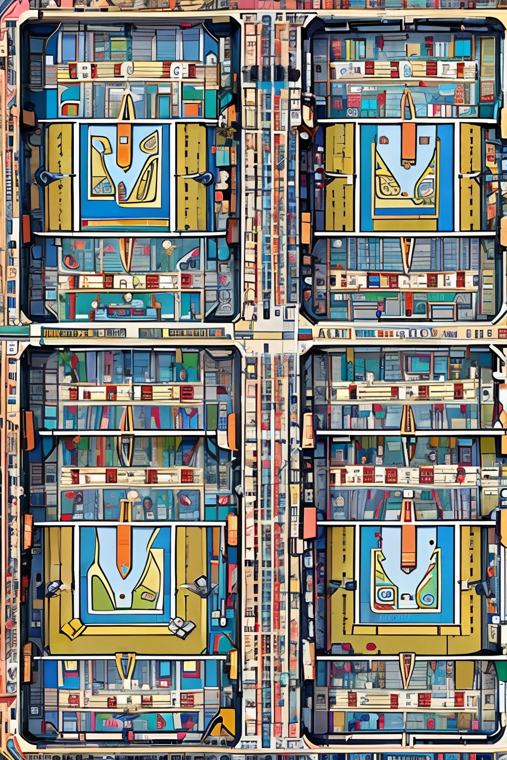 Gigantic Number 1. Ao centro, ( Bottom-up angled view ) âˇ distance.