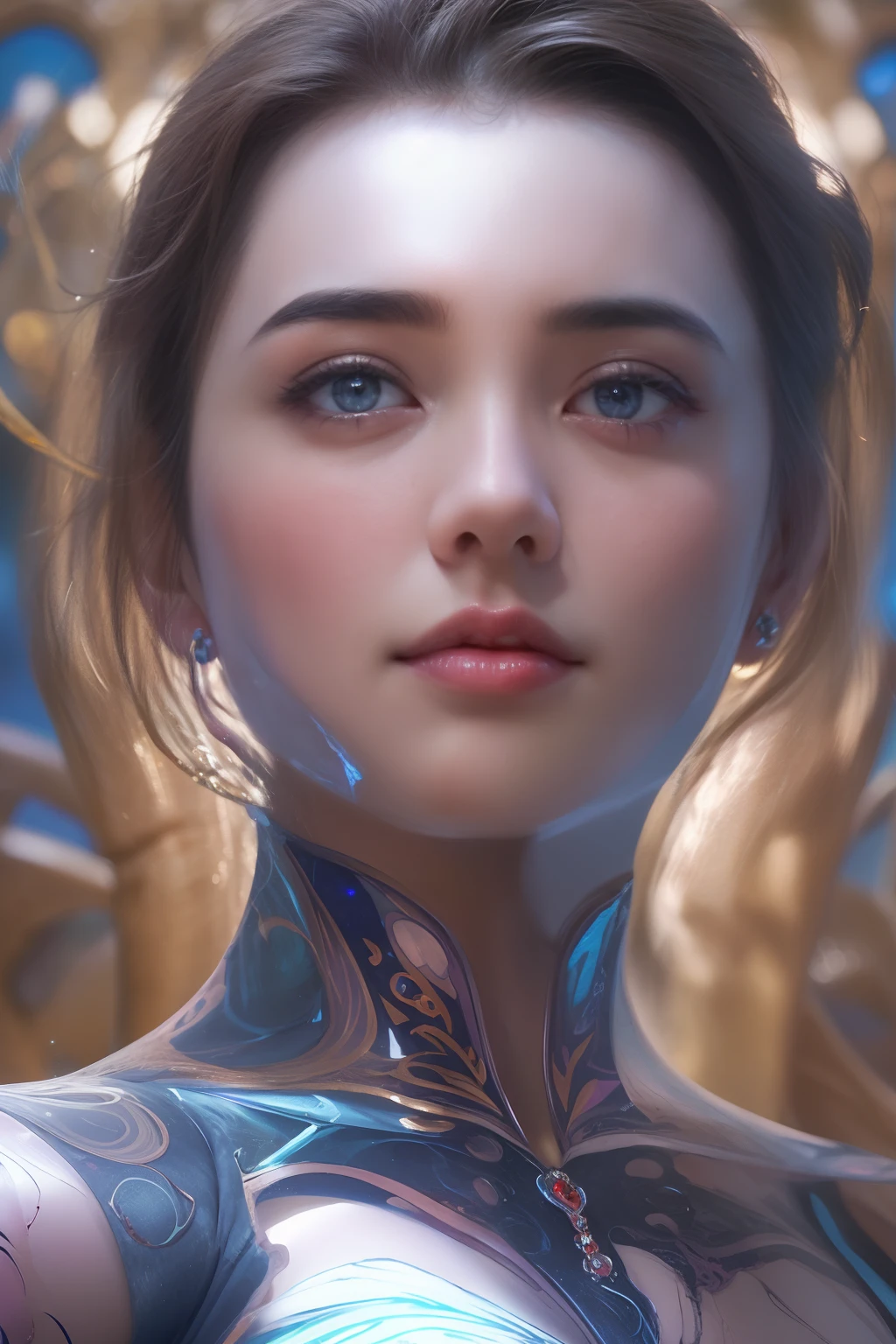 (Expression of ecstasy:1.2), From Side, Photorealistic, Official art, Unity 8k wallpapr, 8K Portrait, Best Quality, Very high resolution, (Incredibly beautiful nature background:1.6), One girl, One beautiful age italian girl, sixteen years old, Obscene, (Sexy and glamorous:1.1), (A coquettish expression:1.6), (small breasts with raised pink areolas,:1.6), Vulgarity, (seductively smiling:1.2), (full body1.0), (erotic posing:1.5), (Magic Attack Pose:1.6),(magical effects like sparkles or energy:1.5), (Electric shock from hands:1.1), (Detailed blue bodysuit with beautiful fractal or marble design:1.5), (Beautiful and d delicate ruby, topaz, emerald and sapphire jewelry:1.45), Beautiful seductive face, Portrait, (Thick eyebrows:1.2), (Big purple eyes:1.2), Beautiful eyes with fine symmetry, (Ultra detailed eyes:1.4), (High resolution eyes:1.1), Intimate face, (ultra detailed skin texture:1.4), White skin, pale skin, Perfect Anatomy, Thin, (Beautiful toned body:1.1), Hair Bow, (Moist skin:1.1), full of sweat, No makeup, dark circles, Good anatomy, Focus Face, goodlooking, (Emilia Clark:0.6) (Emma watson:0.3),(Jennifer Connelly:0.4), (sensual face:1.5), Elegant face, Nice, Dolce, Cyberpunk Sci-Fi, (Gauntlets with intricate and beautiful designs:1.2), Blurred background, Blurred foreground, depth of fields, (Motion Blur:1.1), Complex and colorful biomechanical bodysuit, Zentangle, mandalas, Entangled, (Small breasts:1.2), Sheer breast, (Beautiful:1.2), (NSFW:1.2), large hips, drivel, Juice stain, grabbing on breasts,