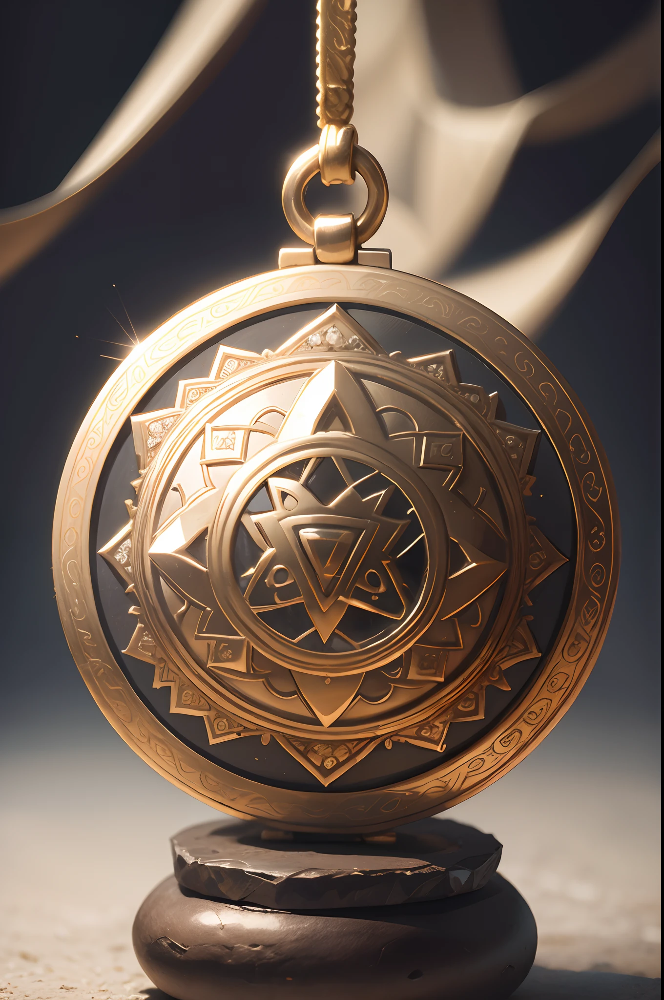 pedra, Medalhao, diamante, talisman, circlet