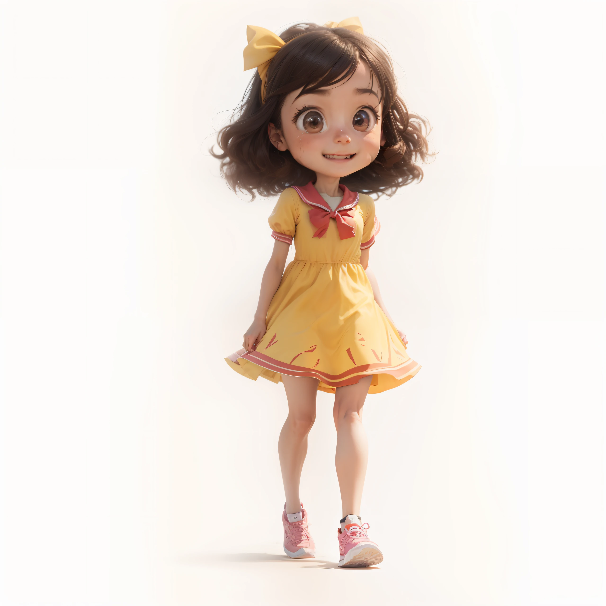 She's running with joy