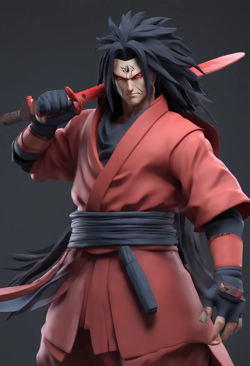 Madara Uchiha, 4k , distante preparando para lutar