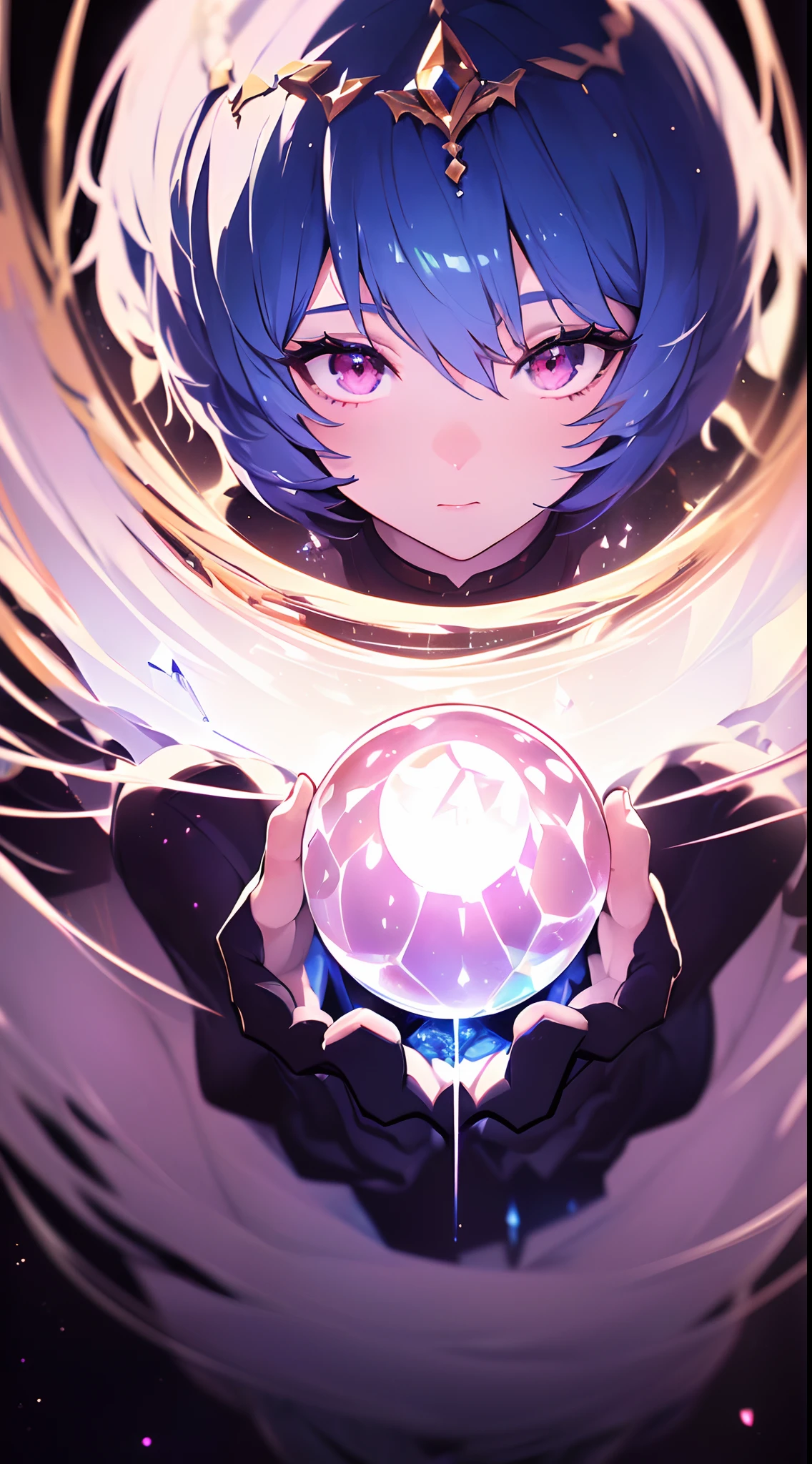 (((ayanami rei:))),((((BREAK,Design an image with a fisheye lens effect, capturing a wide field of view with a distinctive, curved perspective:1.7.BREAK,)))1girl,solo,(masterpiece,best quality, official art,aim to viewers, beautiful and aesthetic:1.3),((ultra high res,golden ratio,)) (4k,8k,16k),((from above)),umbrella,((((crystal ball,))))dynamic lighting, natural lighting,(photon mapping, radiosity, physically-based rendering,automatic white balance), technological sense,Amazing,sharp focus,rich background, (((high detailed skin,)))dynamic lighting,intricate detailed outfit,glowing eyes,watery eyes,((short hair,))deadpan,skiny,slender,white plugsuit,headgear,(masterpiece sidelighting),(bishoujo,lustrous),(sky blue hair,pink eyes,）[[delicate fingers and hands:0.55]::0.85],(detail fingers),(((Ultra Photographic Quality,ultra wide angles)))),((incredibly absurdres)),full body shot,((extremely_detailed_eyes_and_face)),(disheveled hair),FilmGirl,(dynamic configuration: 1.1),Brilliant,drifting through a Nebula,stylish pose,ethereal atmosphere, dreamy trails, time-lapse effect, glossy finish, ,striking contrast,