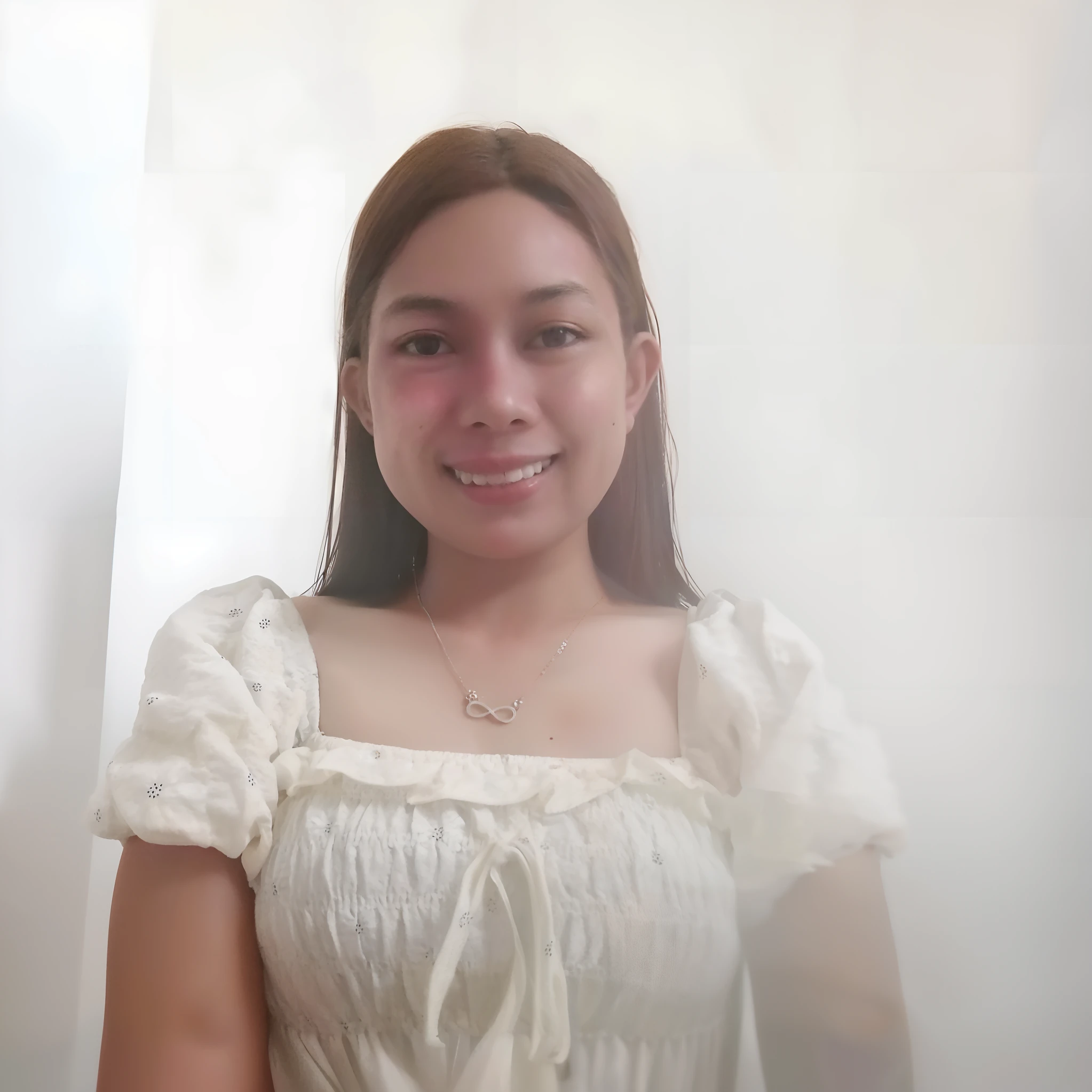 there is a woman that is smiling and posing for a picture, 2 , 2 8 years old old woman, 30 years old woman, 2 9 years old, discoverecture, cindy avelino, nivanh chanthara, 2 3 years old, wearing white dress, 2 4 years old