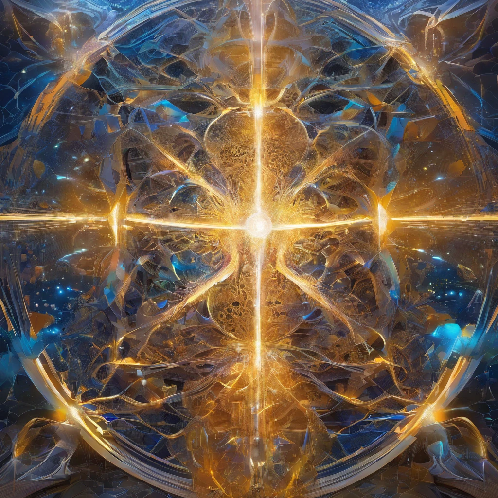 Beautiful symmetrical full body photo painted in oil with thick brushstrokes and wet paint, Fibonacci, golden ratio, melted wax, visible brushstrokes, surrounded by crystal spheres, 3D tessellation wireframe, neural graphic, neurons, tree of life, color, love, passion, oil on canvas, thick brushstrokes, insanely detailed, 8k uhd, masterpiece, artstation, surreal