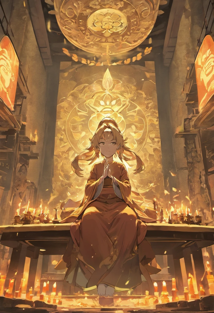 The Buddha statue is located in the middle of the high platform,profile,Middle position,Gravel Buddha statue,It's bad,Incomplete,stone statue,Chinese Buddha statues,run-down,moss,muscle men,of a shirtless,Meditate at the table