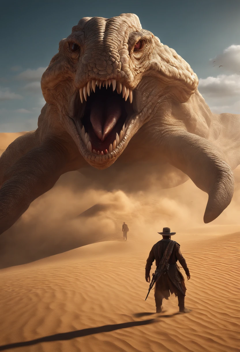 (full body,terrifying detailed eyes,terrifying detailed lips,extremely detailed eyes and face,longeyelashes),(best quality,4k,8k,highres,masterpiece:1.2),ultra-detailed,(realistic,photorealistic,photo-realistic:1.37),oil painting,desert background,sharp focus,studio lighting,vivid colors,physically-based rendering,horror,kraken attacking,rpg art,rpg token,desert background,full body,big monster,terrifying creature,Fantastic digital art