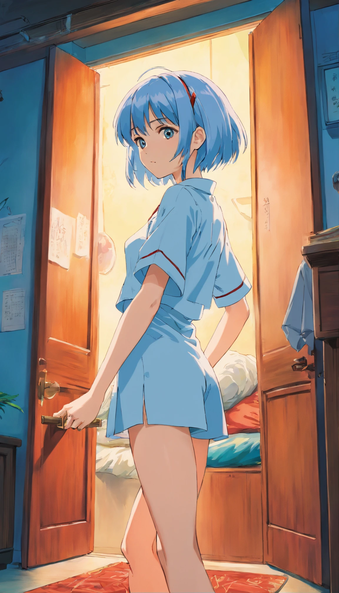 Rei Ayanami en ropa interior
