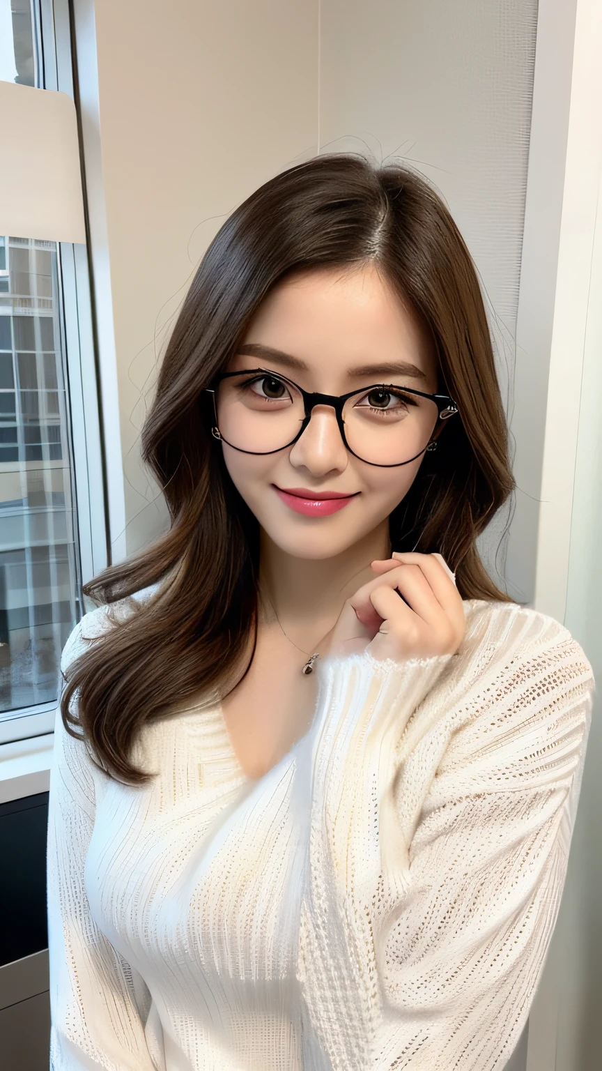 Glasses Asia Beautiful woman