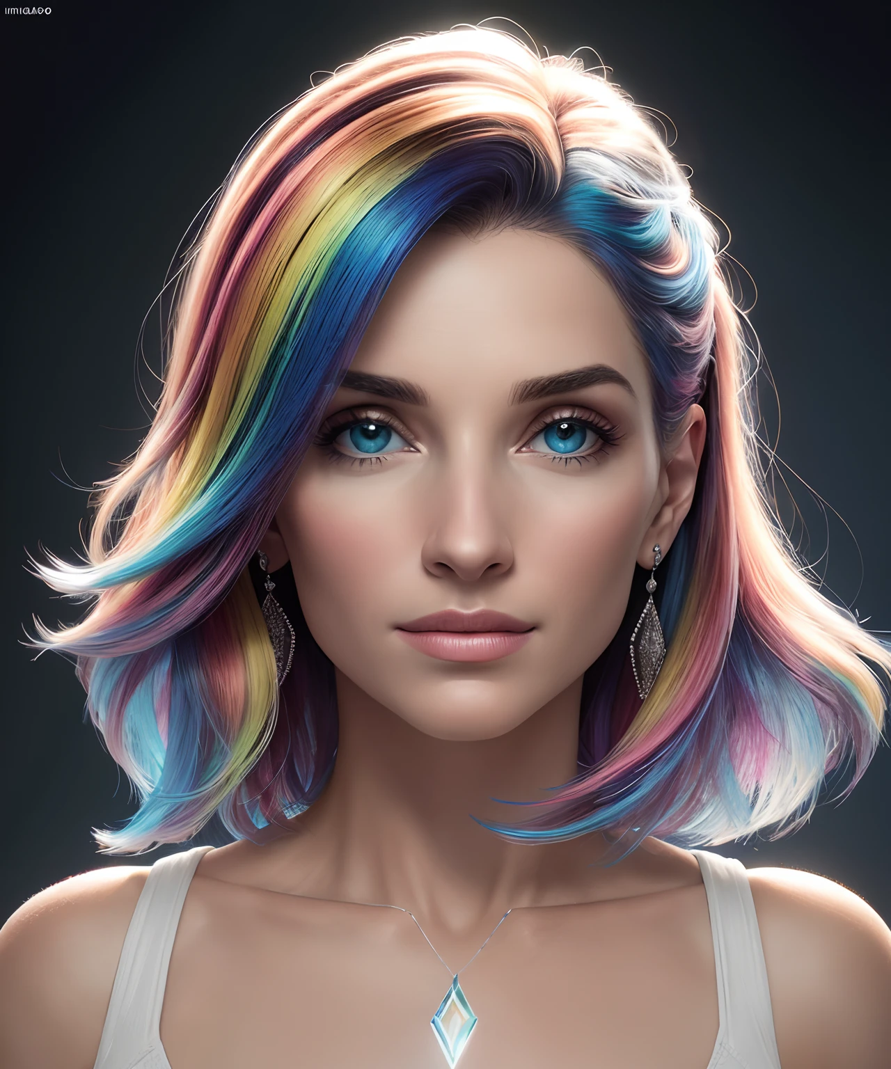 perfil de frente, cabelo branco, roupa leve, volumeric lighting, futurista, olhos multicoloridos, olhos detalhados, hiper detalhados, altamente detalhados, linda, pequenos detalhes, ultra detalhado, melhor qualidade, intrincado, hiper-realismo, clear, digital illustation, detalhado, realismo, intrincado, 4k, 8k, Trends in the Arts Station, boa anatomia, beautiful lighting, premiado, fotorrealista, sombras realistas, realistic lighting, beautiful lighting, raytracing, detalhes intrincados, mal-humorado, thirds rule, obra-prima, (illustration: 1.1), alta resolução, (CG extremamente detalhado, unidade, papel de parede 8k: 1.1), rosto bonito, rosto altamente detalhado, ultra realista, obra-prima , bokeh, extremamente detalhado, intrincado, zoomout, colorido, cores vibrantes,