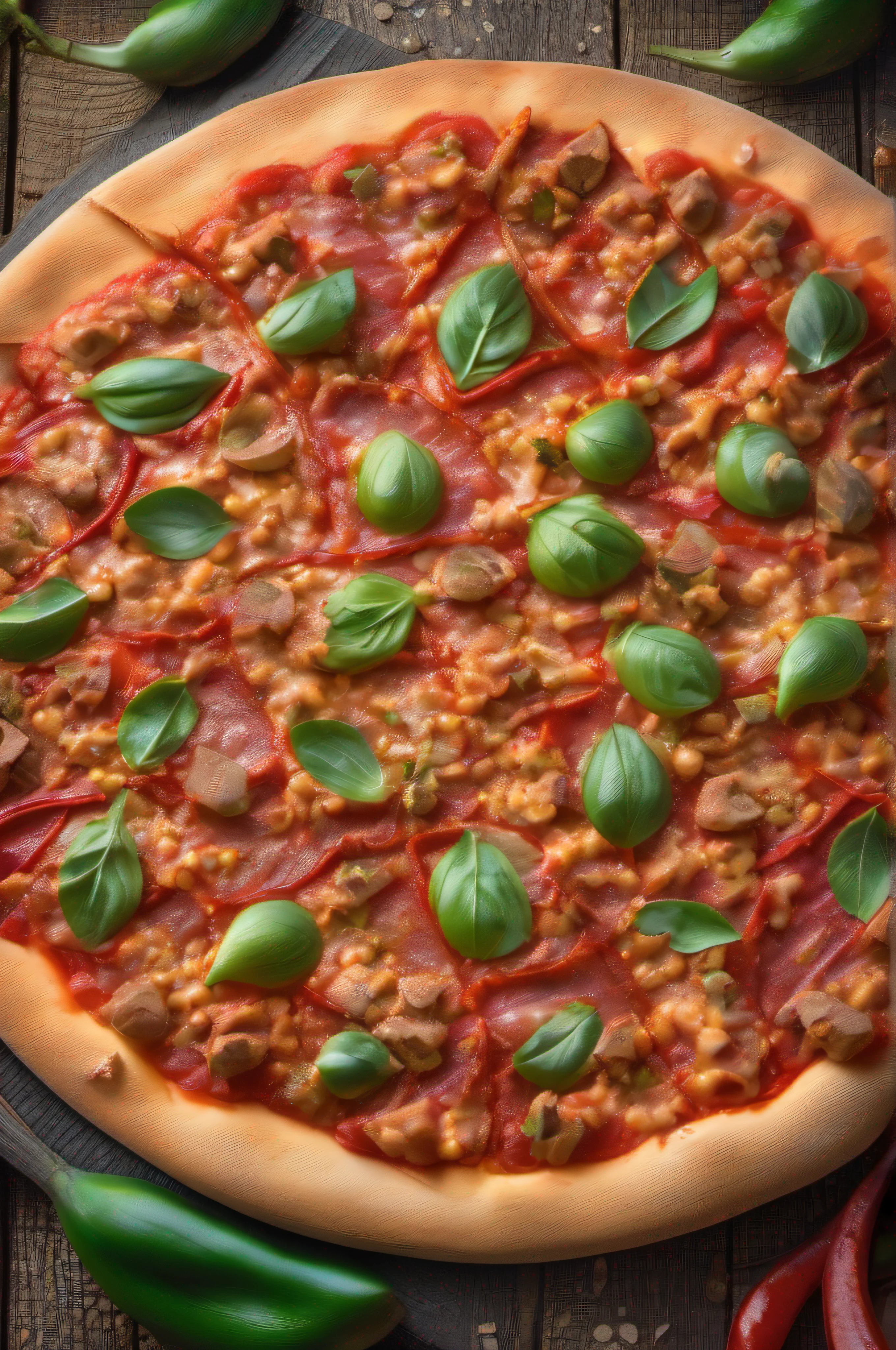 suculenta e deliciosa pizza de atum, textura detalhada, close, HDR, fotorrealista, cinemactic,foto promocional, publicidade, iluminado, Adobe Lightroom