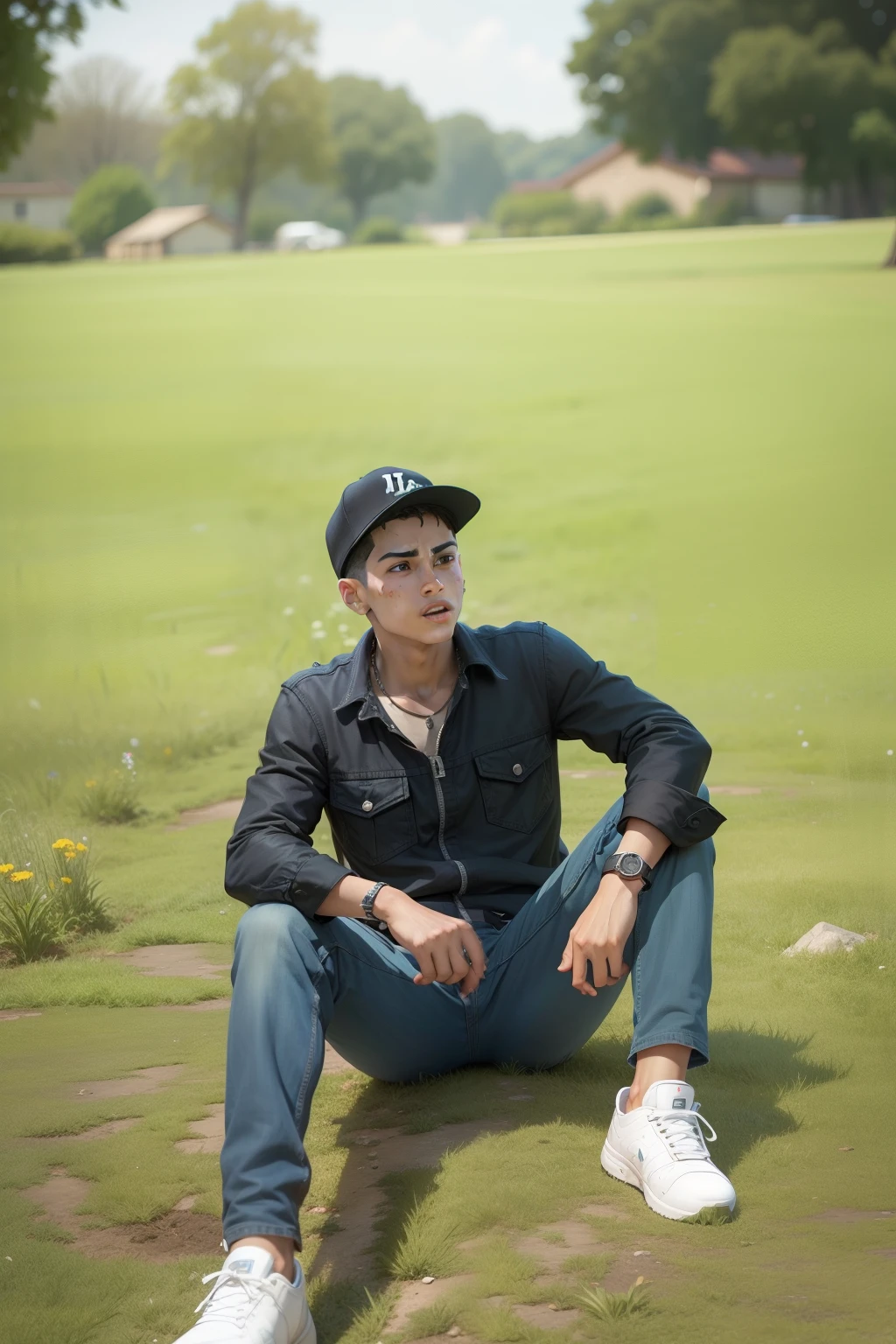 Boy with attitude face realistic face hd High quality