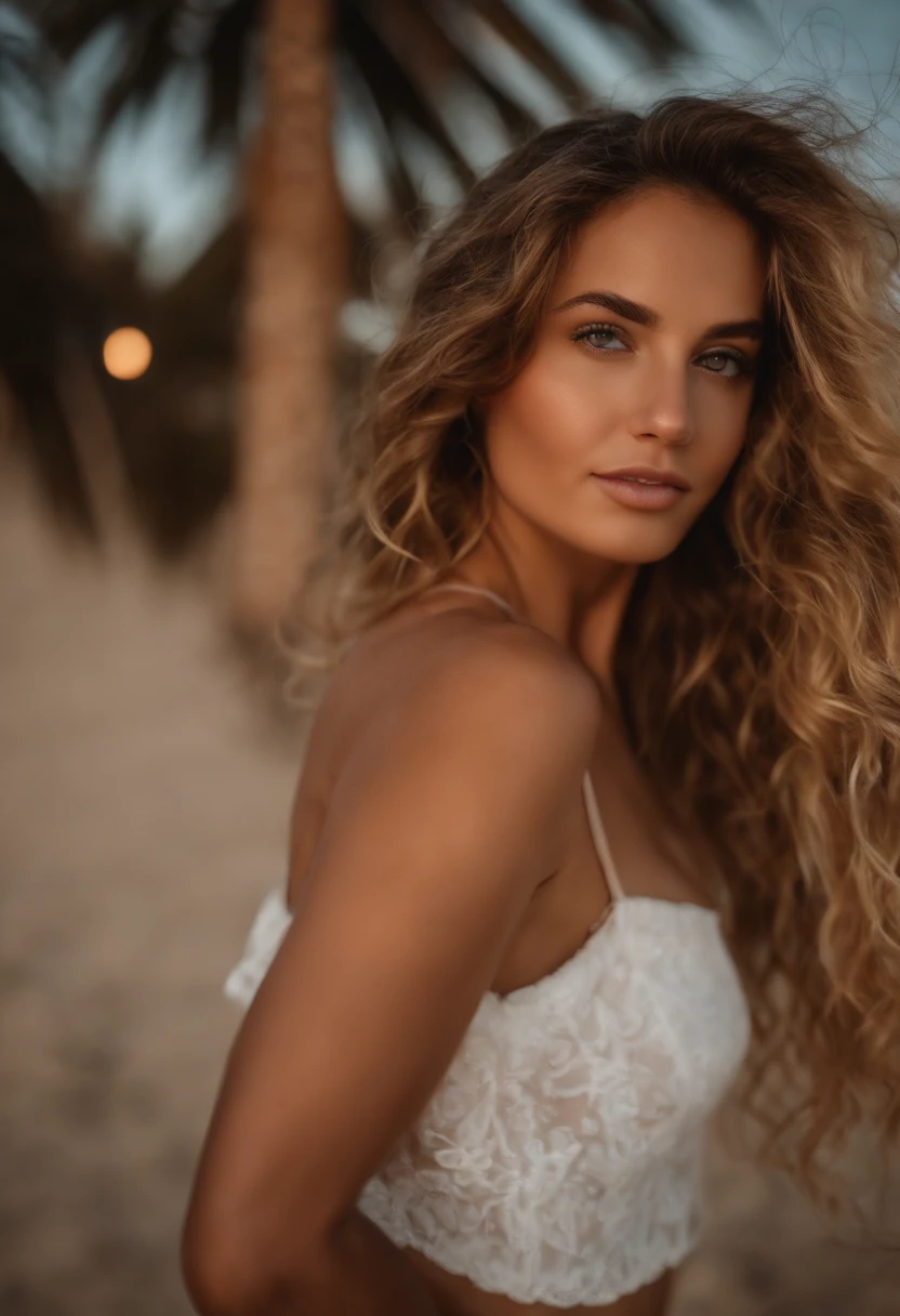 (Selfie, Vista superior: 1.4), (mitad recta del cuerpo: 1.4), RAW uhd portrait photo of a 24 year old blonde (Mujer de ojos azules) Caminando por la playa, Palmeras, (falda), (escote), Detalles (Texturas! , cabello! , brillar, Color!! , Desventajas: 1.1), ojos brillantes con alto detalle (Looking at the camera), SLR lighting, SLR camera, Ultra calidad, agudeza, Profundidad de campo, Film grain (centro), Fujifilm XT3, Cristalina, Centro del marco, Cara hermosa, foco nítido, farola, Neon lighting, Bokeh (Poca luz), Noche, (cielo nocturno), poros detallados de la piel, piel grasa, quemadura, Detalles oculares complejos, cuerpo completo, ((senos grandes))