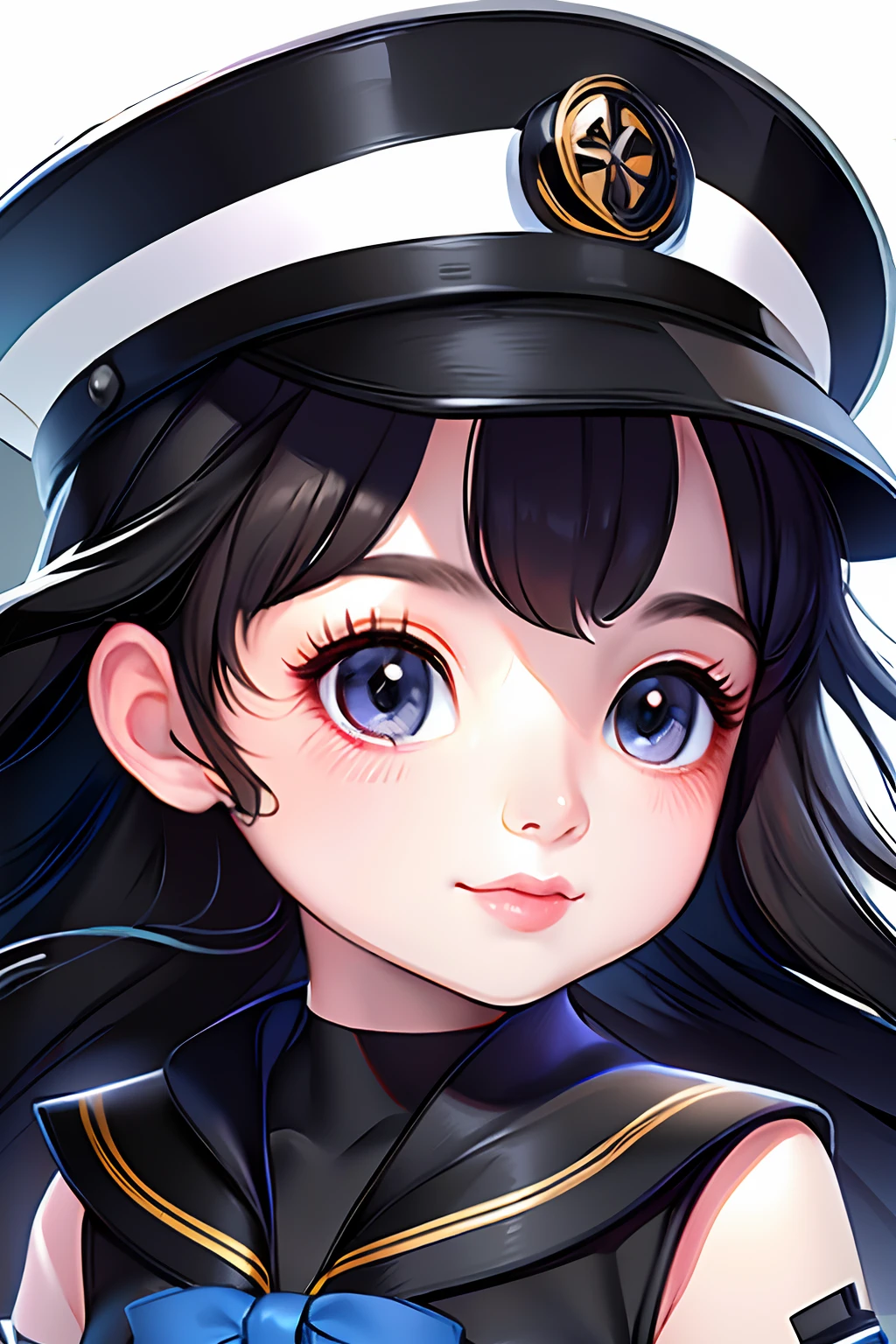 ((masterpiece, best_quality)), 1girl, (photorealistic:1.4),  solo, white_background, black_hair, long_hair, cat ear, skirt, ((full_body)),