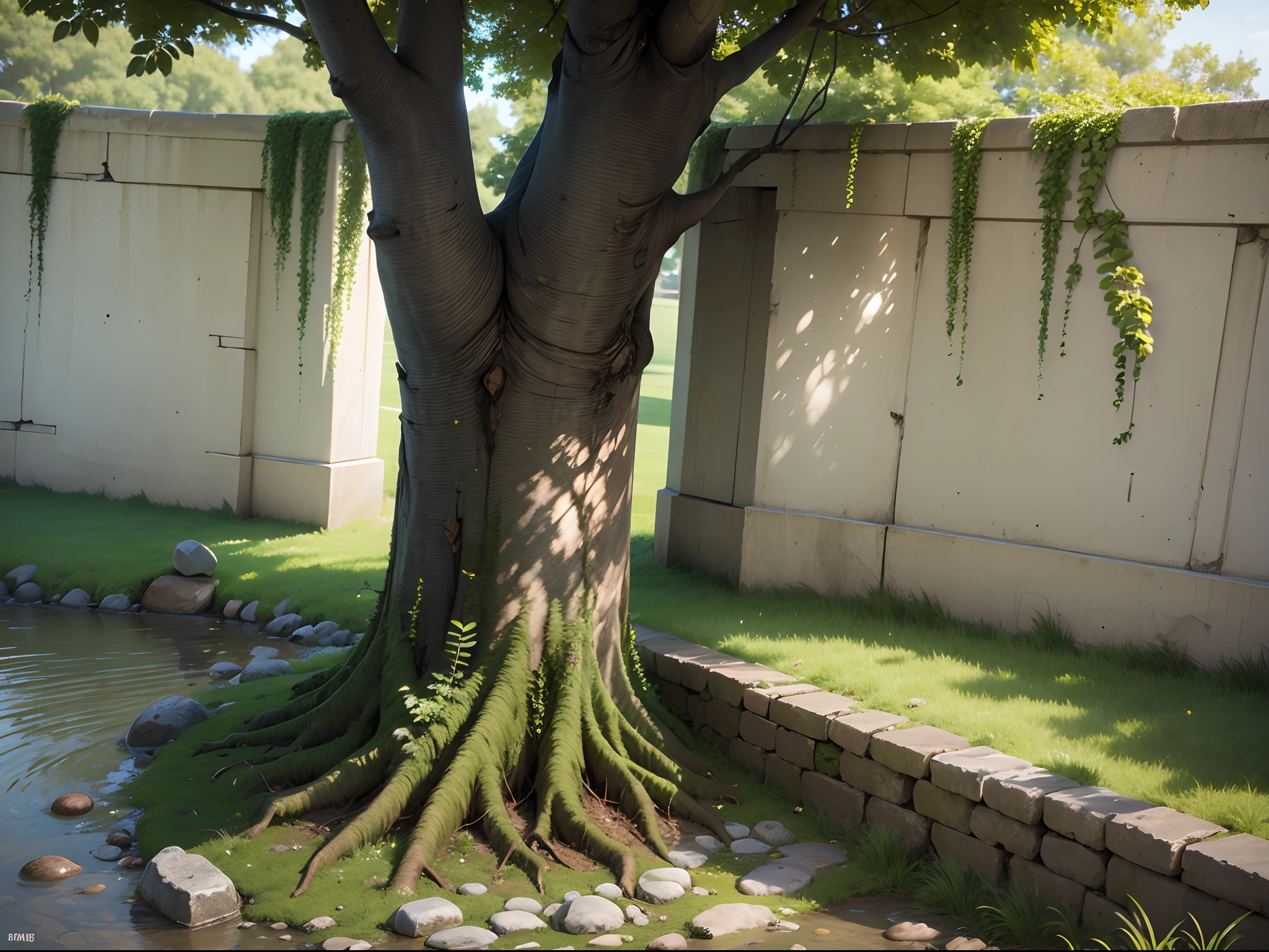 Tree x stone