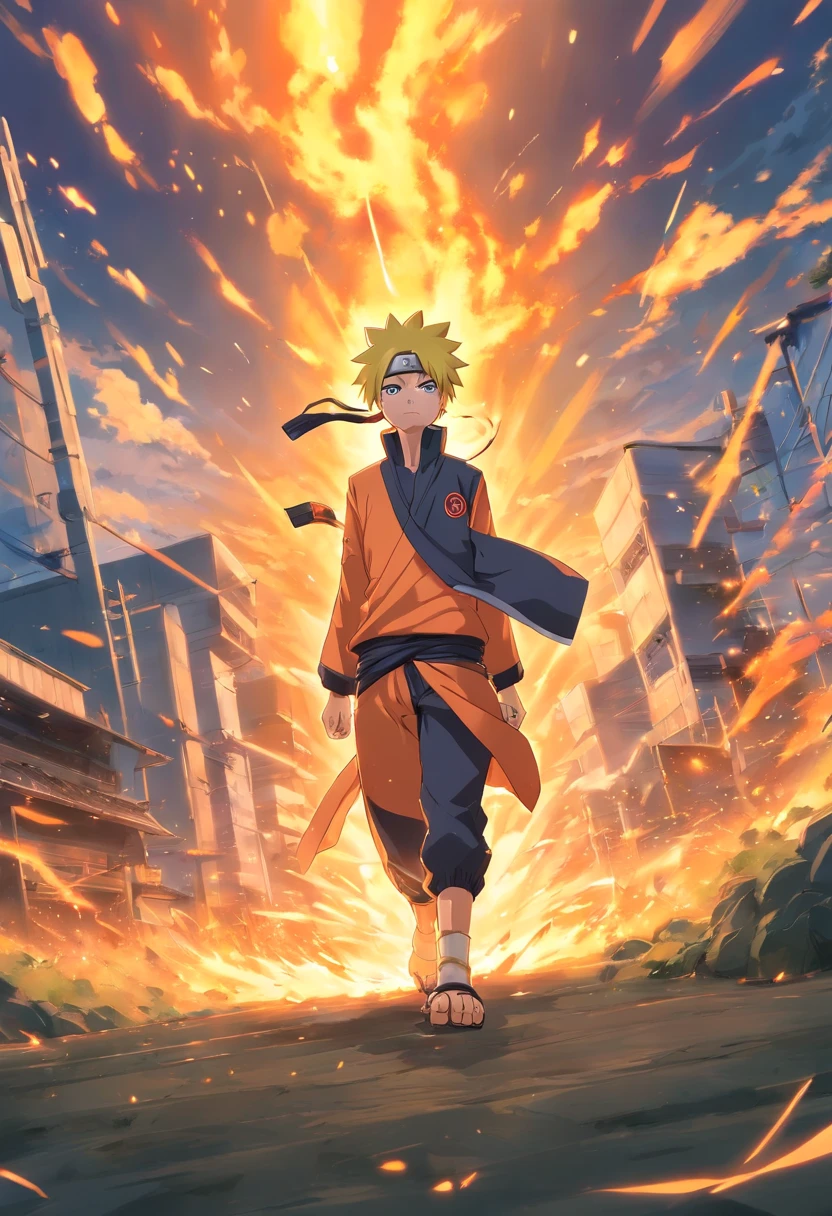 Naruto
The battlefield's backdrop is a blend of earthy tones and dynamic energy, suggesting the fast-paced nature of the impending battle. The illustration encapsulates Kakashi's essence as a skilled warrior and leader, prepared to face any challenge that comes his way.