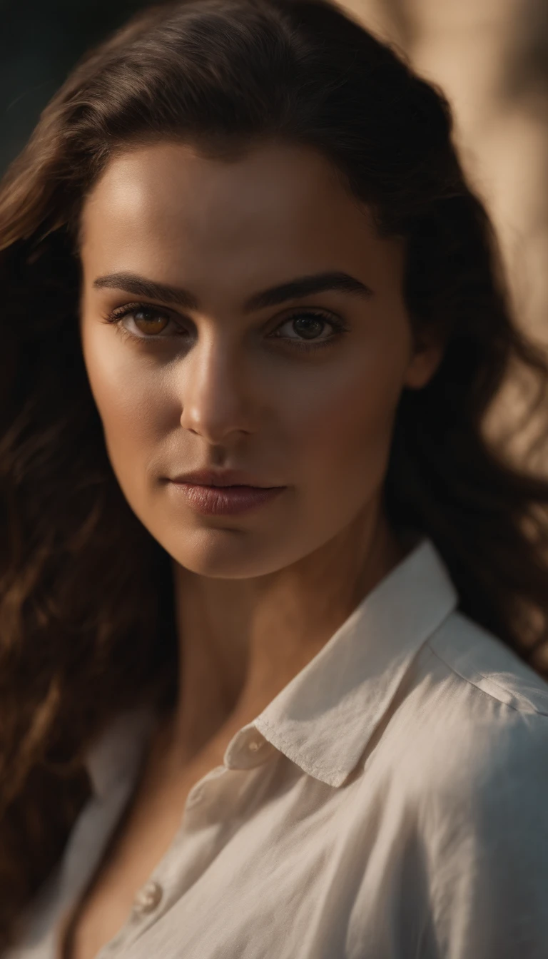 insanely photorealistic RAW photo portrait of a stunning beautiful 30yo woman in the style of Steve McCurry, award-winning, highly detailed, sharp focus, intricate, symmetrical features, perfect lighting, 4k, 8k, HD, dramatic lighting, octane render, in the style of Tom Bagshaw, Sargent, Thomas Kinkade