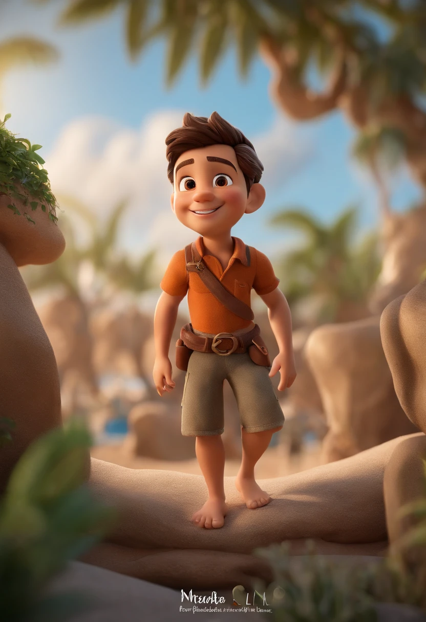 qualidade de imagem do filme,Disney Animation,Disney animated films,"Develop an animation scene with the theme 'Entering God's Rest', where a boy builds a sand castle on the beach. Explore the Disney animation style, garantindo uma profundidade de campo impressionante, High natural light and rays of sunshine tracking through the clouds. Use hyper-realistic character rendering in 8K, inspirados em obras de mestres, with super-fine details and meticulous attention to bare feet, denim suspenders and even detailed pubic hair. Make sure that the anatomy of the characters is correct and that the eyes have a sharp focus, enquanto cria um efeito bokeh encantador. Carefully describe the facial features of the characters to capture the magic of Disney.”,profundidade de campos,Luz alta,luz real,Traching de raias,oc renderizado,hyper-realistic,melhor qualidade,8k,Obras de mestres,super-fino,pelos pubianos detalhados,anatomia correta,sharp focus on eyes,Bokeh,Facial features are carefully described