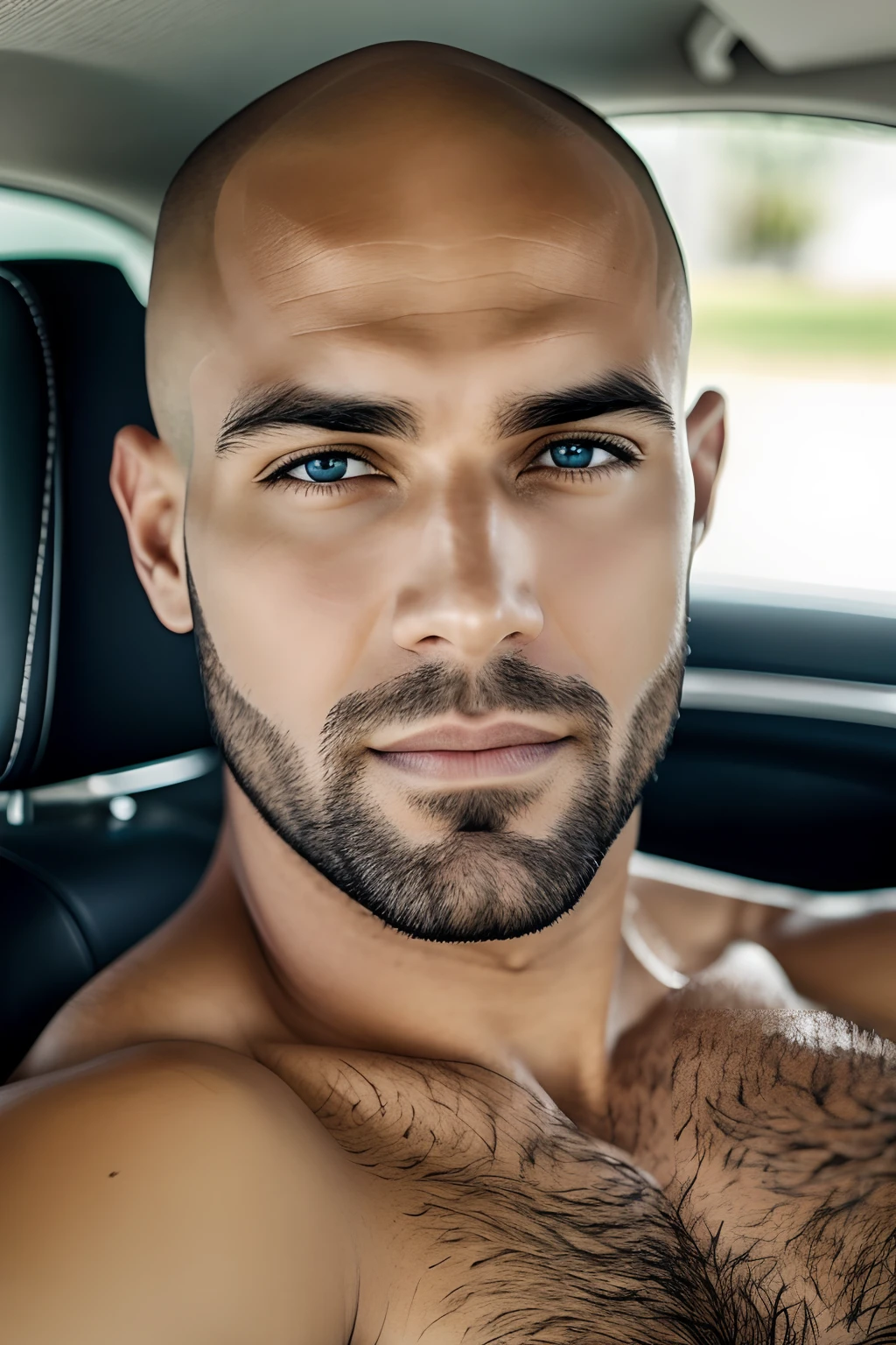 1 homem com cabelos grandes e olhos azuis --auto