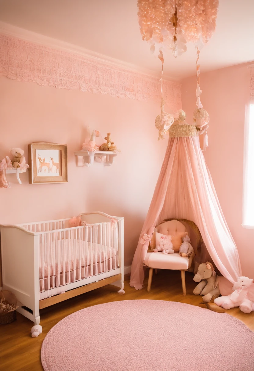 girl's room decoration ,com duas camas ,rosa,lilas ,azul claro e dourado ,White cotton clouds ,ursos fadas com vestido de cetim,cabeceira das camas arvore de pirulitos ,tapetes de pelucia ,dolls in decoration ,luzes de luminarias ,janelas grandes e cortinas fofas cor de rosa ,tecido leve e com brilho,