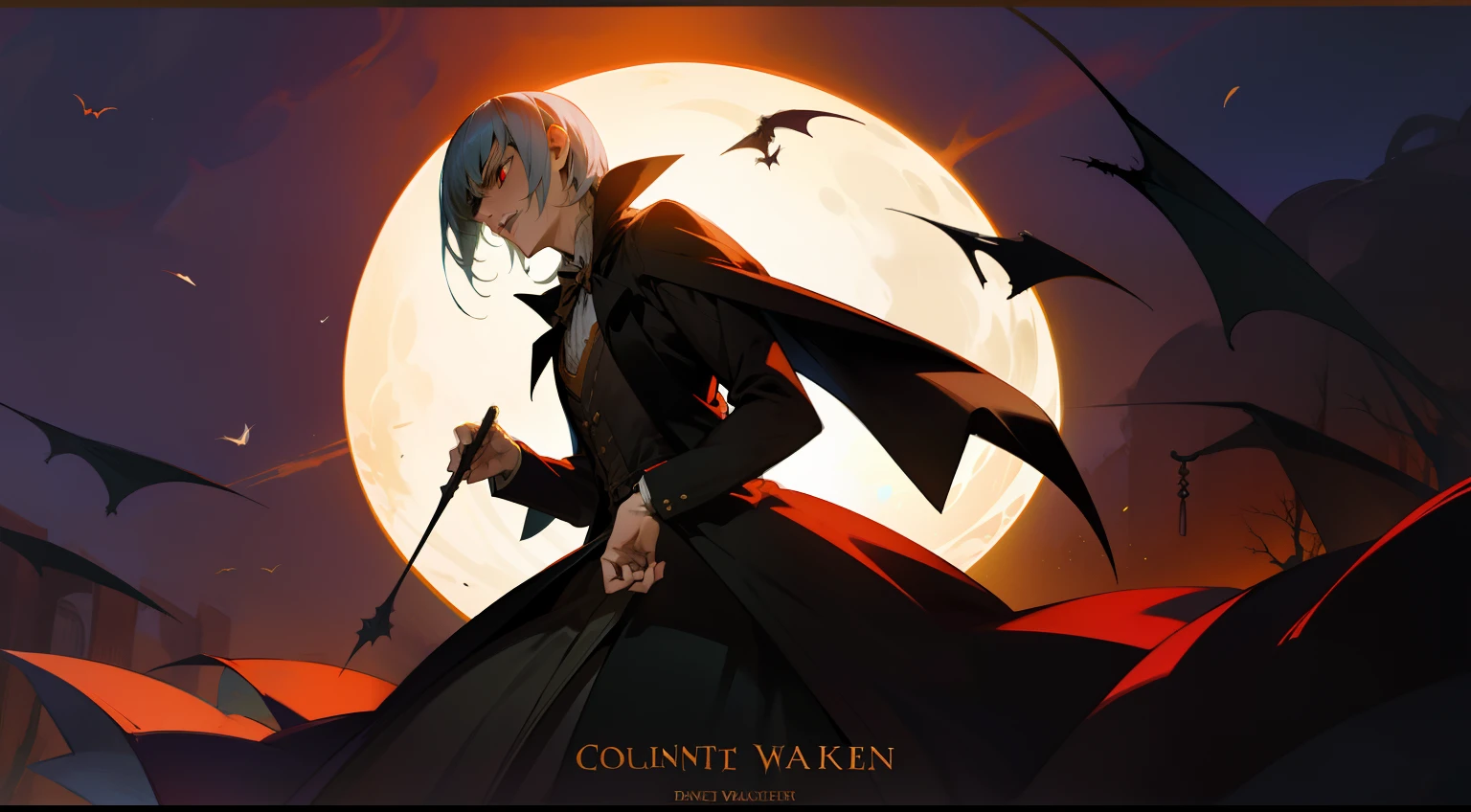 Count Vampire，geezer，Stayed at the estate，Western fantasy，Fairytales，Works of masters，A high resolution