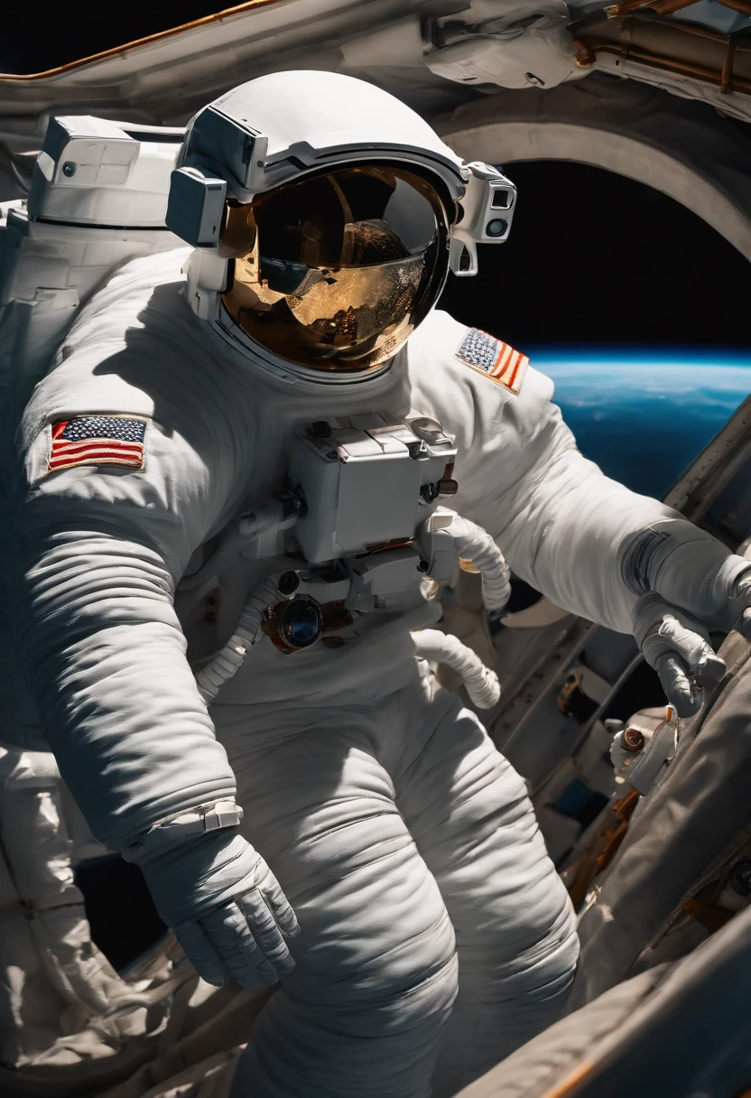 realistic astronaut with no face