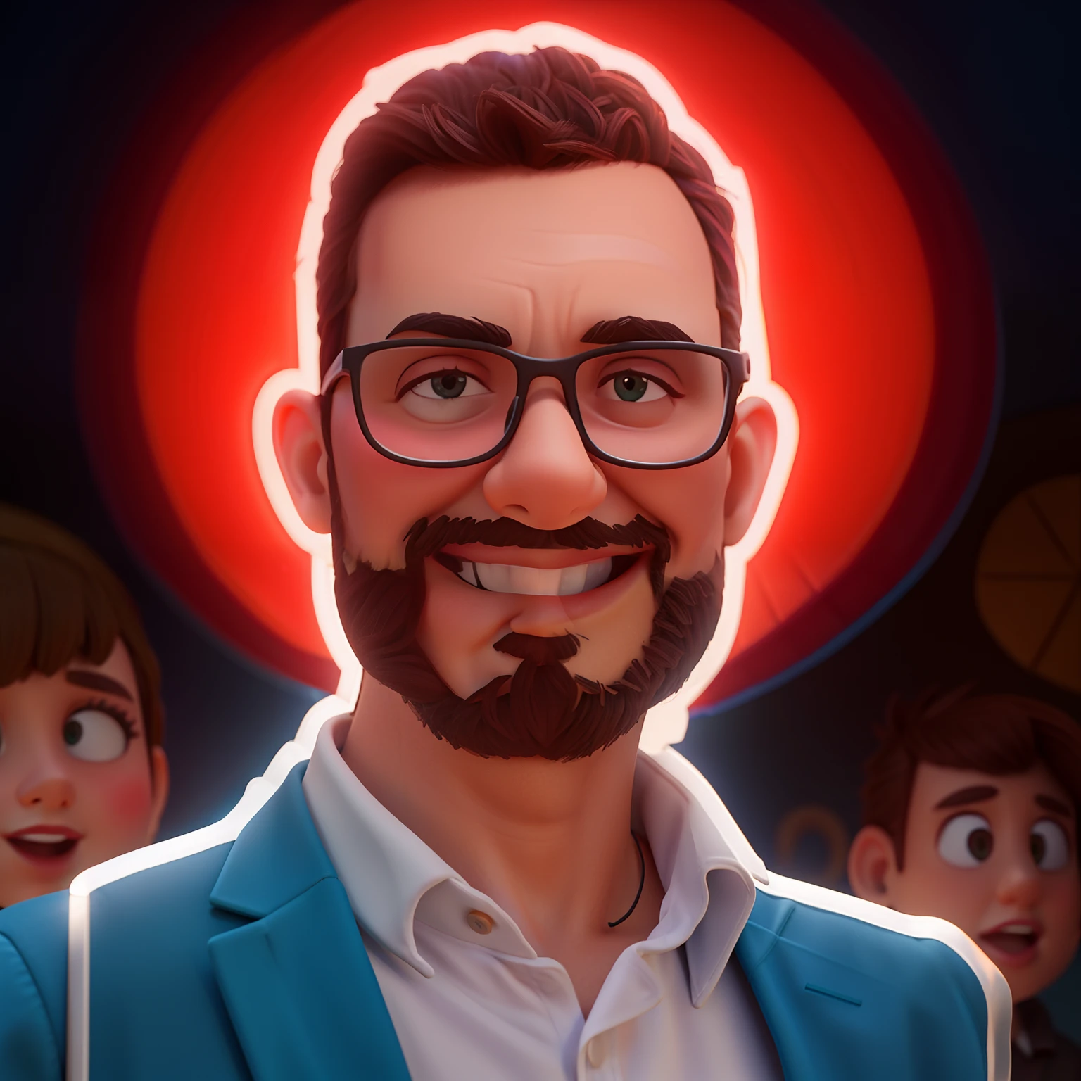 retire o fundo, And style Pixar Ultra HD, with side lighting