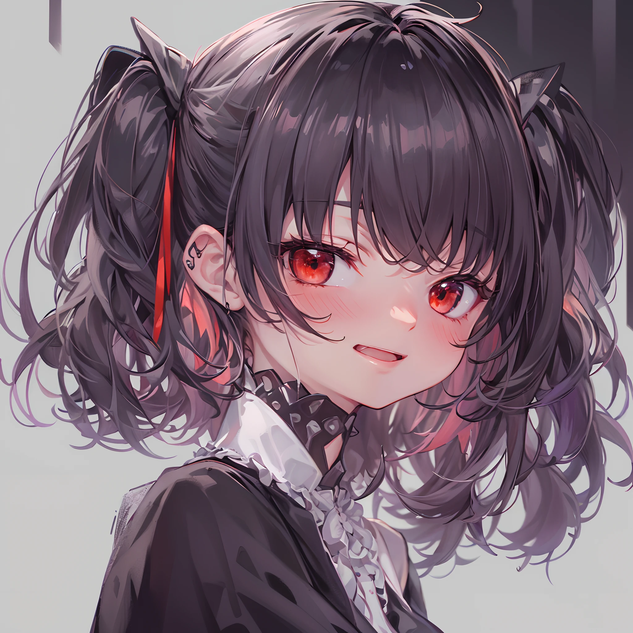 (UHD), (best quality), (masterpiece), HD, 4K, 8k, super detail, CharacterDesignSheet, multi view, Multiple facial expressions, Anime-style beautiful girl, 18 only, 独奏, smooth skin, Wearing a blazer uniform, A dark-haired, Black eye, Short Bob Cut, white backgrounid, bustup, medium breasts⁩, a smile, angry looking face, profile, Happy face