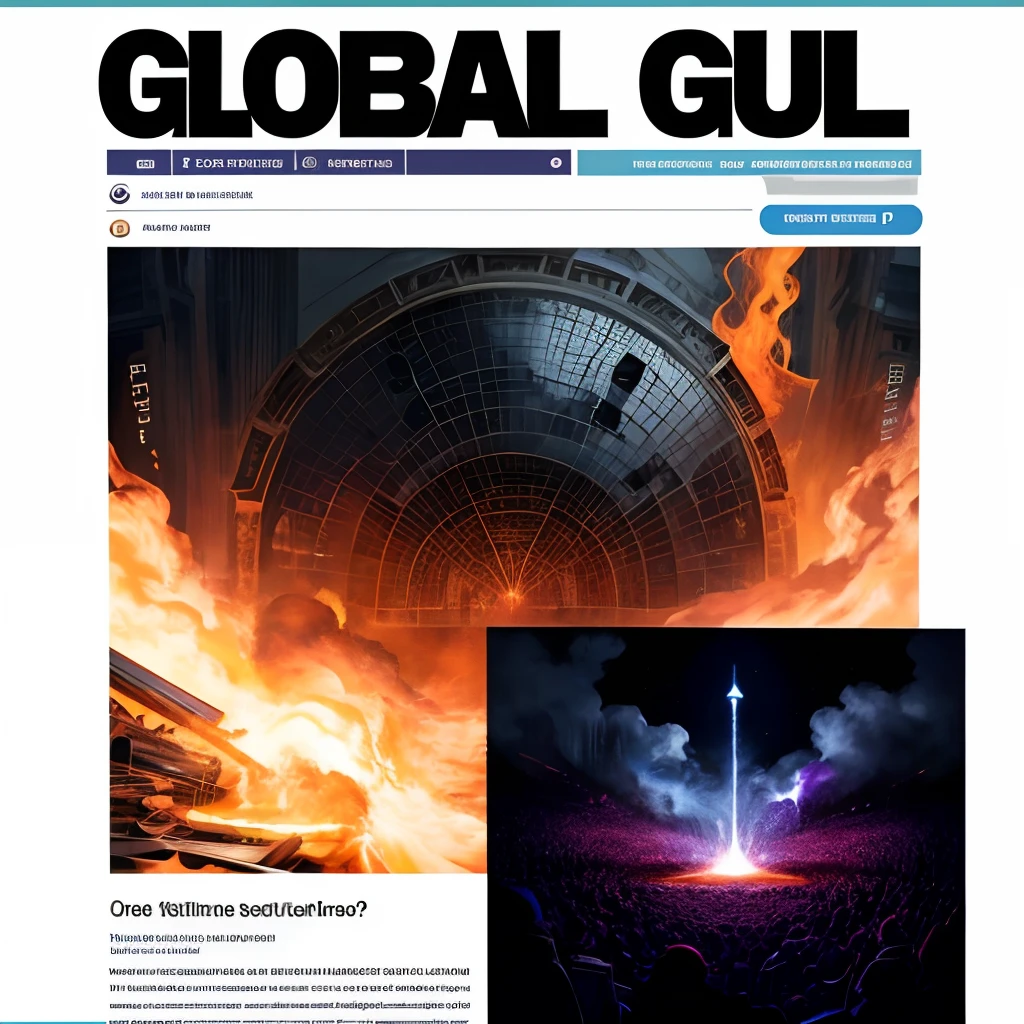 create a cover about global events