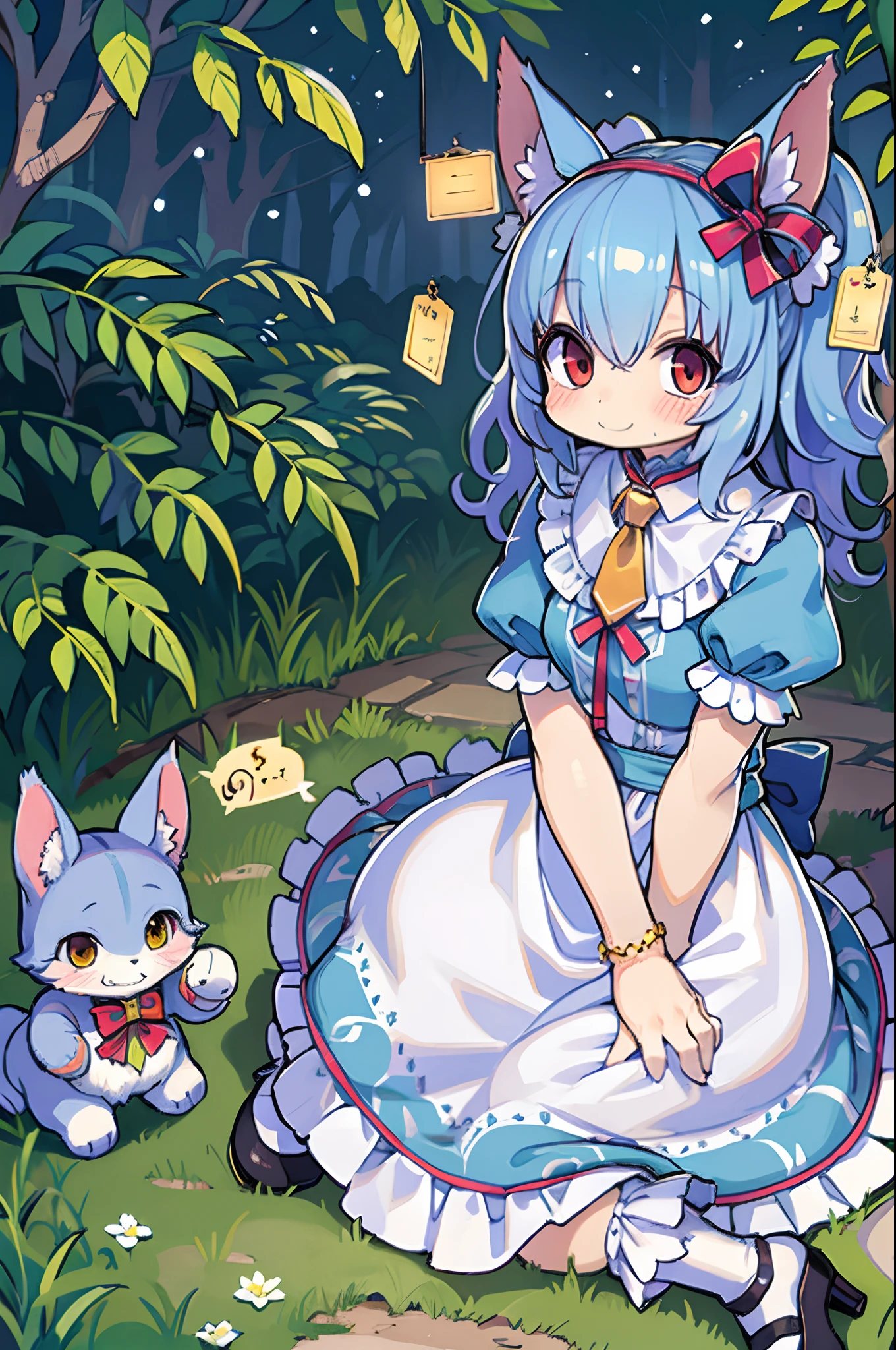 Alice \(Alice in Wonderland\),kawaii、tiny girl、Cheshire Cat