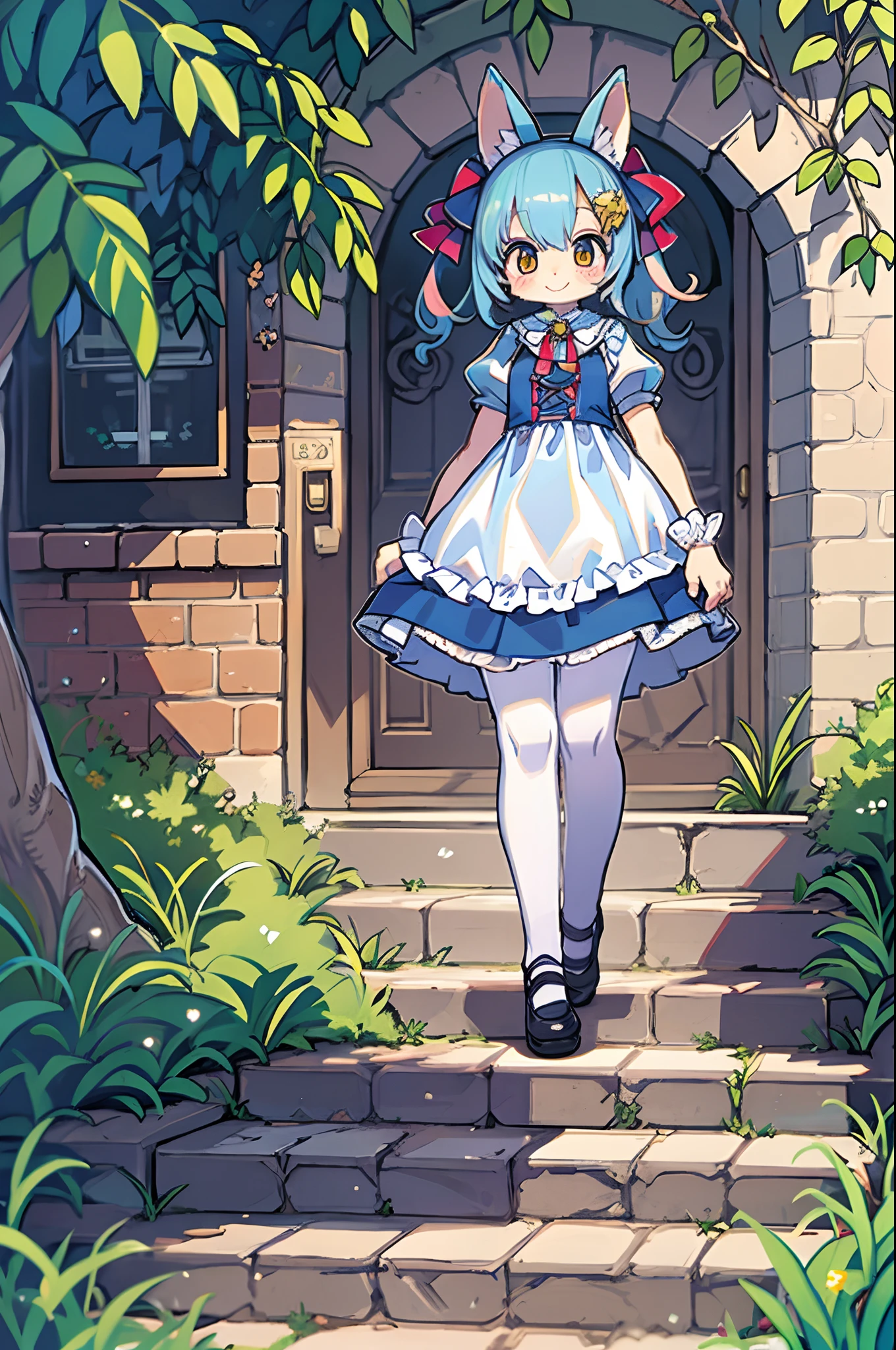 Alice \(Alice in Wonderland\),kawaii、tiny girl、Cheshire Cat