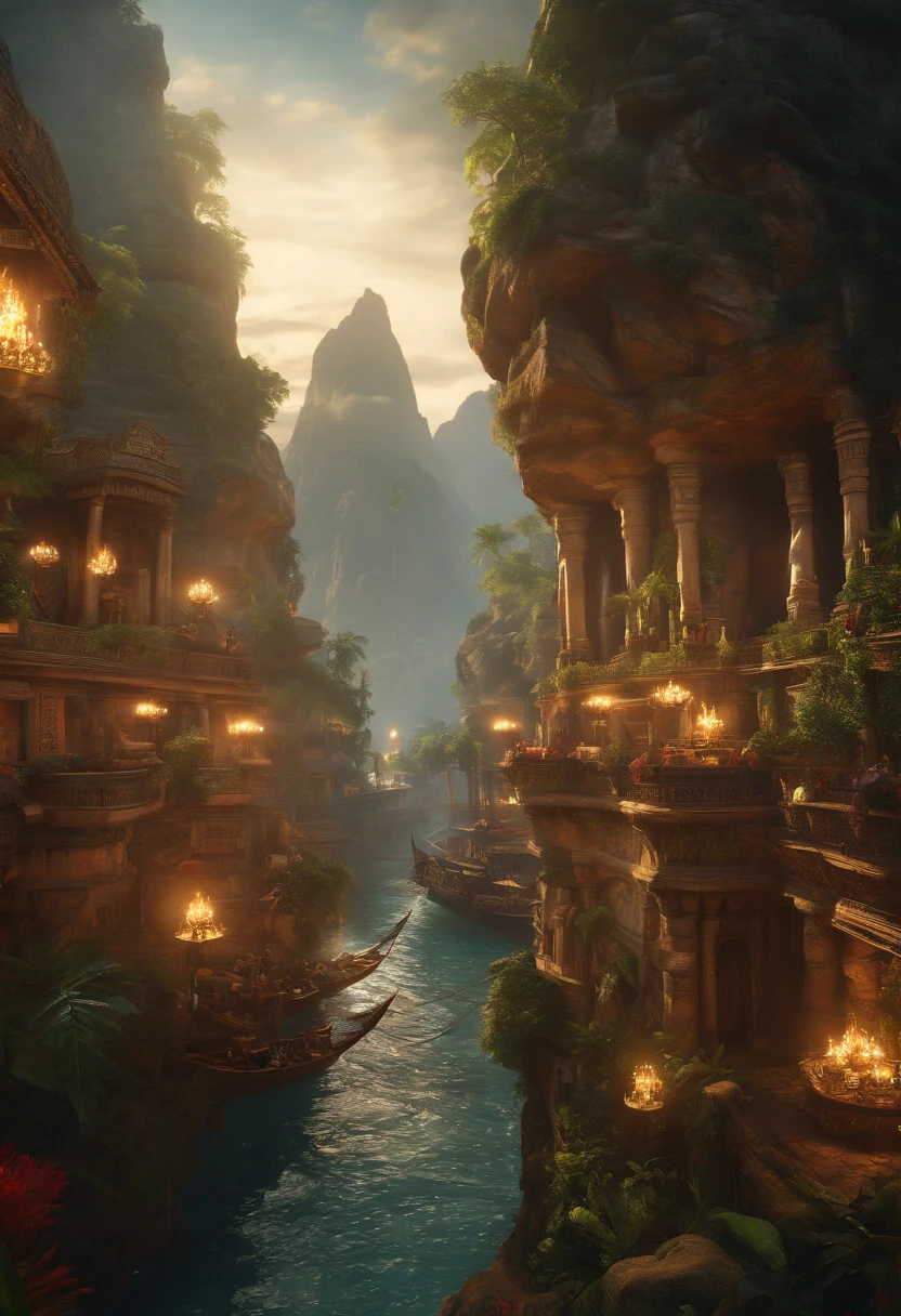 (Ultra photo realsisim, Intricate, epic cinematic scenery), (Mind Destroyers search for the legendary Lost City, full bodyesbian) (In the bustling port), (Intricate, A lot of small details, Amazing lighting, stunning environment), (Colorful, Ultra photo realsisim, High quality, Highly detailed, Sharp focus, 8K UHD, ultra-realistic realism)