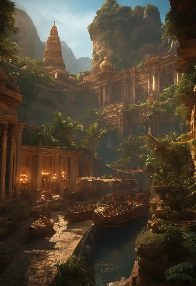 (Ultra photo realsisim, Intricate, epic cinematic scenery), (Mind Destroyers search for the legendary Lost City, full bodyesbian) (In the bustling port), (Intricate, A lot of small details, Amazing lighting, stunning environment), (Colorful, Ultra photo realsisim, High quality, Highly detailed, Sharp focus, 8K UHD, ultra-realistic realism)