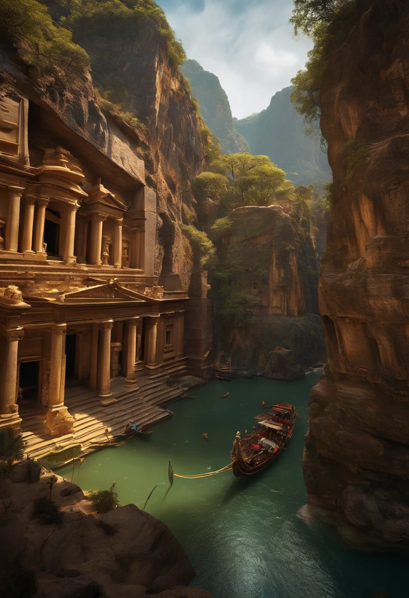 (Ultra photo realsisim, Intricate, epic cinematic scenery), (Mind Destroyers search for the legendary Lost City, full bodyesbian) (In the bustling port), (Intricate, A lot of small details, Amazing lighting, stunning environment), (Colorful, Ultra photo realsisim, High quality, Highly detailed, Sharp focus, 8K UHD, ultra-realistic realism)