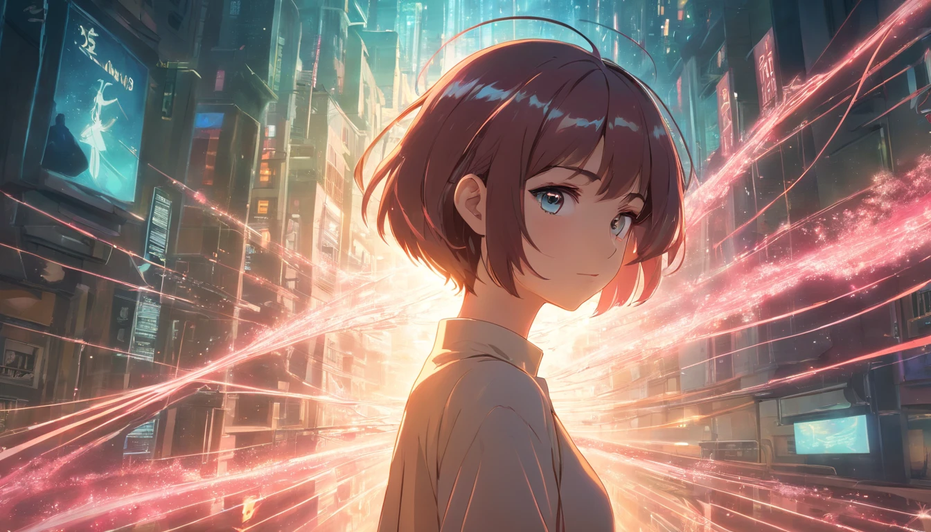 arte digital, Double exposure surreal chaos world, Surreal Menina jovem anime bonita, Usando fones de ouvido, setting sun, rosto delicado, olhos fechados, olhos pretos brilhantes intensos, listen to calm music, cabelos ao vento, black aesthetic dress, vestido de rua insano, apocalipse fairytale, Chilout, double exposure, 4k, Ultra HD, imagem fundo branco, destemido, ousado, travesso, perfect translucent luminescent composition, in a state of focus and ecstasy, no paradise, celestial, 8K resolution, arte editorial heavy metal, complexo e hiper detalhado, beautiful composition, fundo branco, uma obra-prima surrealista moderna de Dan Mumford""Bonepunk, arte conceitual, h.r. Giger, Jeremy Geddes, airbrush, Sublime composition, + 36.5 mm f0 cinematic quality, philosophical pose, atencioso, pensante, brilho brilhante rubi brilho brilho, glossy texture of translucent pearl skin, complexo explosivo de rubis laser e penteado gemas, franja misteriosa