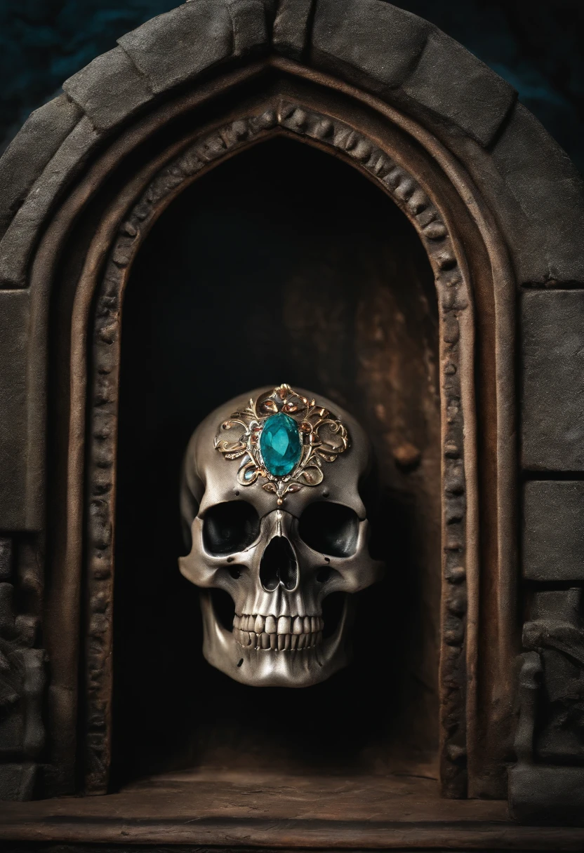 castle grey skull