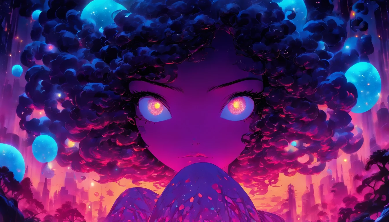 Arte Digital, Double exposure surreal world, Surreal Menina jovem anime bonita, Usando fones de ouvido, setting sun, rosto delicado, olhos fechados, olhos pretos brilhantes intensos, Listen to calm music, cabelos ao vento, black aesthetic dress, vestido de rua insano, apocalipse fairytale, Chilout, double exposure, 4k, Ultra HD |, imagem fundo branco, destemido, ousado, travesso, Perfect translucent luminescent composition, in a state of focus and ecstasy, no paradise, celestial, 8K resolution, Arte editorial de heavy metal, complexo e hiper detalhado, beautiful composition, fundo branco, uma obra-prima surrealista moderna de Dan Mumford""Bonepunk, arte conceitual, h.r. Giger, Jeremy Geddes, airbrush, Sublime composition, + 36.5 mm f0 cinematic quality, philosophical pose, atencioso, Atencioso, brilho brilhante rubi brilho brilho, glossy texture of translucent pearl skin, complexo explosivo de rubis laser e penteado gemas, Tira misteriosa