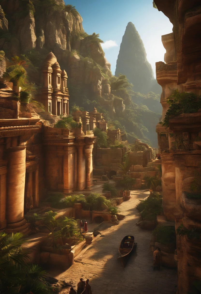 (Ultra photo realsisim, Intricate, epic cinematic scenery), (Mind Destroyers search for the legendary Lost City, full bodyesbian) (In the bustling port), (Intricate, A lot of small details, Amazing lighting, stunning environment), (Colorful, Ultra photo realsisim, High quality, Highly detailed, Sharp focus, 8K  UHD, ultra-realistic realism)